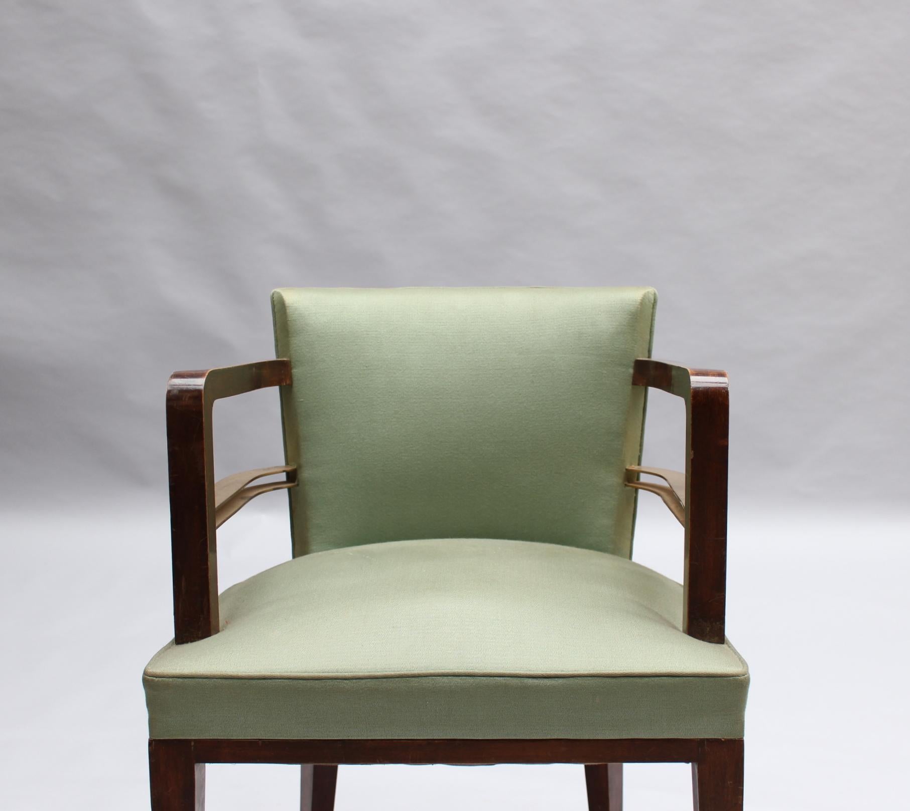 Set of 8 Fine French 1930s Armchairs by Jean Pascaud 2