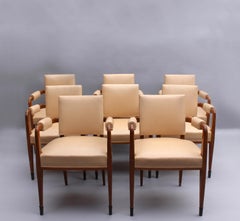 Set of 8 Fine French 1930s Armchairs