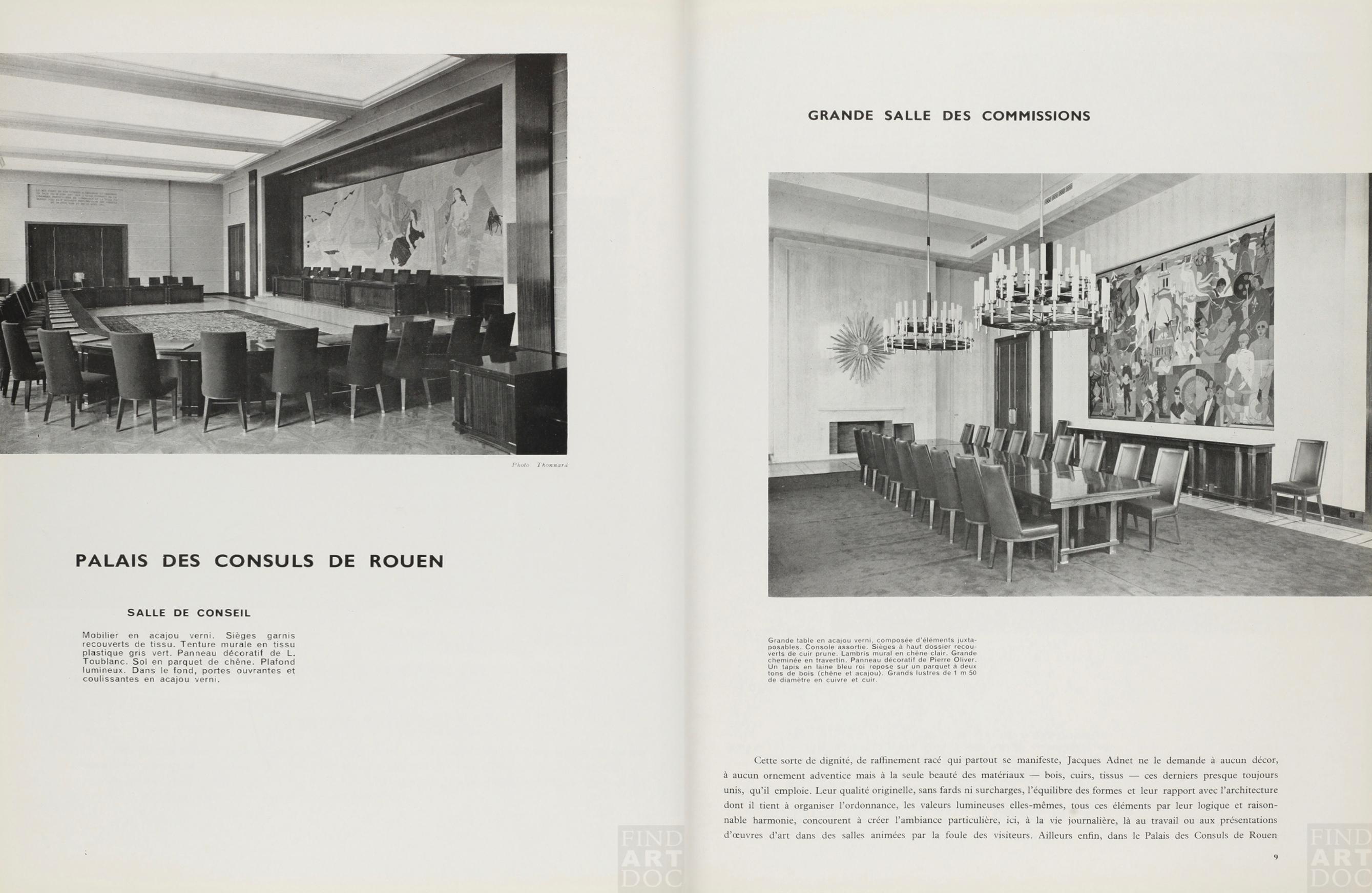 Satz von 8 französischen Esszimmerstühlen aus gebleichtem Mahagoni der 1950er Jahre von Jacques Adnet im Angebot 11