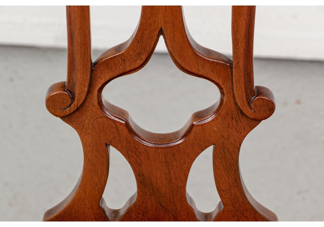 Set of 8 Fine Quality Chippendale Style Dining Chairs by Manor House Ltd. For Sale 6