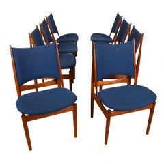 Set of 8 Finn Juhl Egyptian Teak Dining Chairs