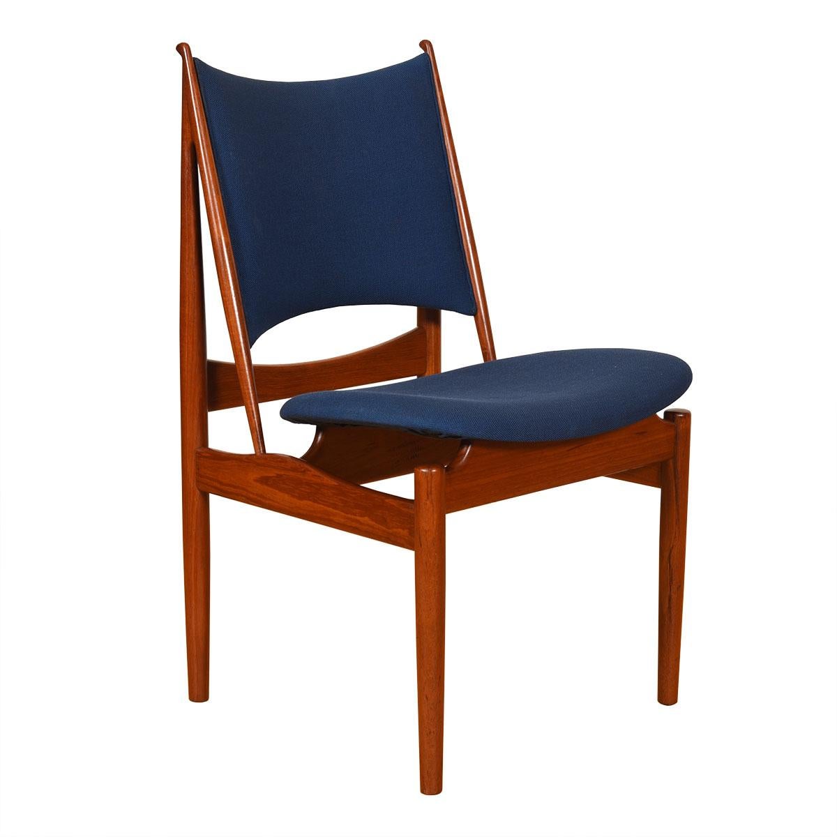 Set of 8 Finn Juhl Egyptian Teak Dining Chairs In Good Condition For Sale In Kensington, MD