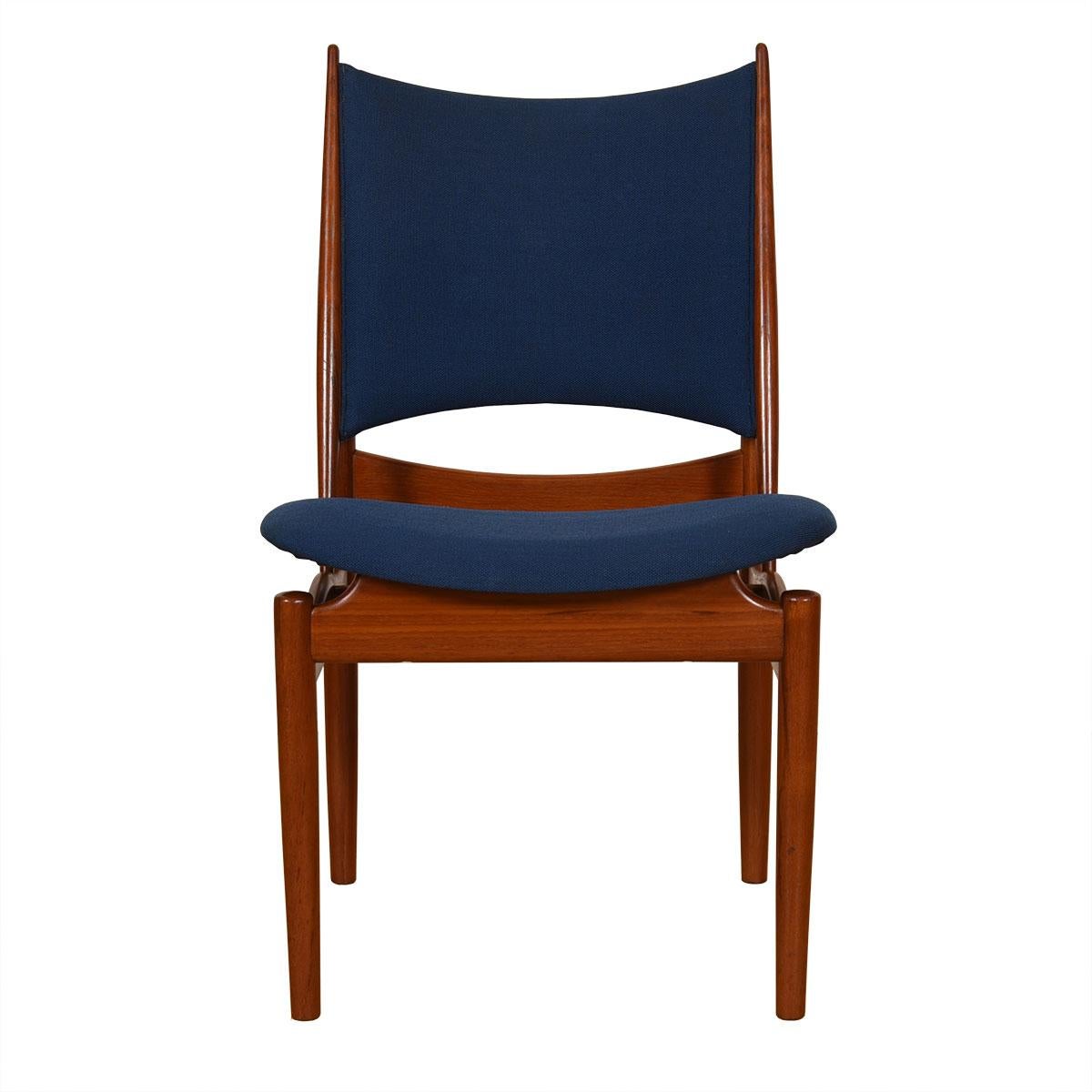20th Century Set of 8 Finn Juhl Egyptian Teak Dining Chairs For Sale