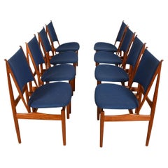 Set of 8 Finn Juhl Egyptian Teak Dining Chairs