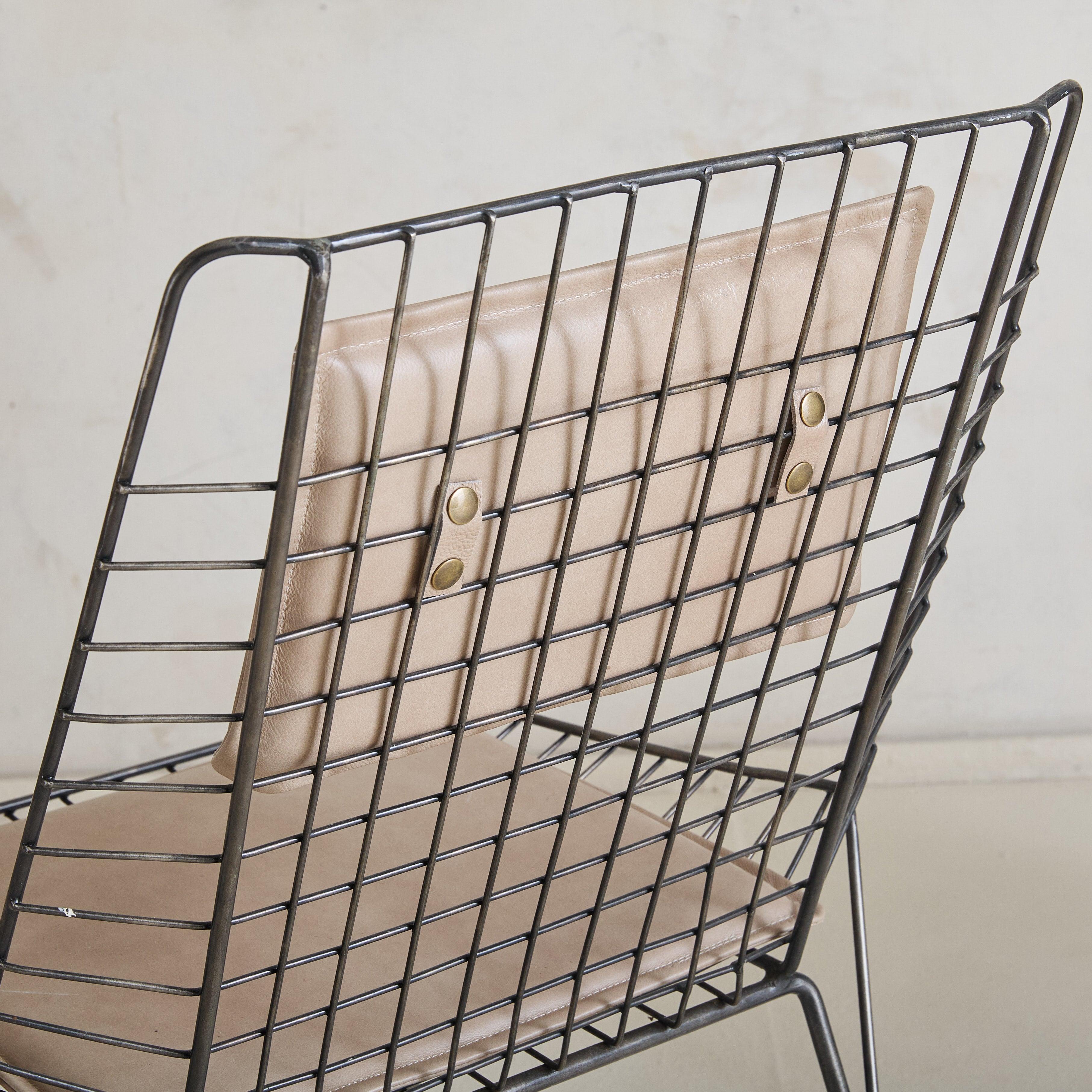 Ensemble de 8 chaises de salle à manger en acier 