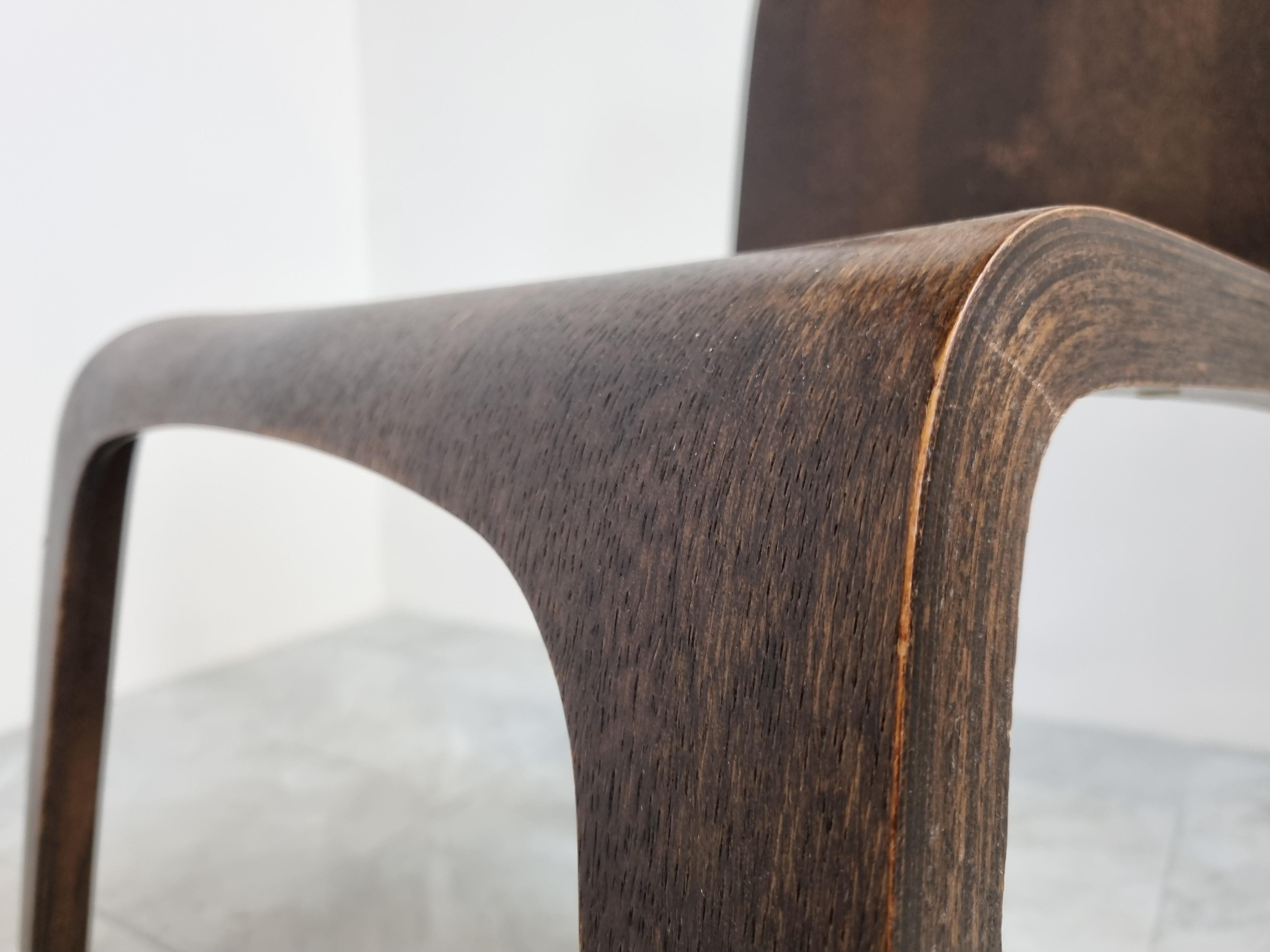 Set of 8 Flow Chairs by Jacob Berg, 1960s 4
