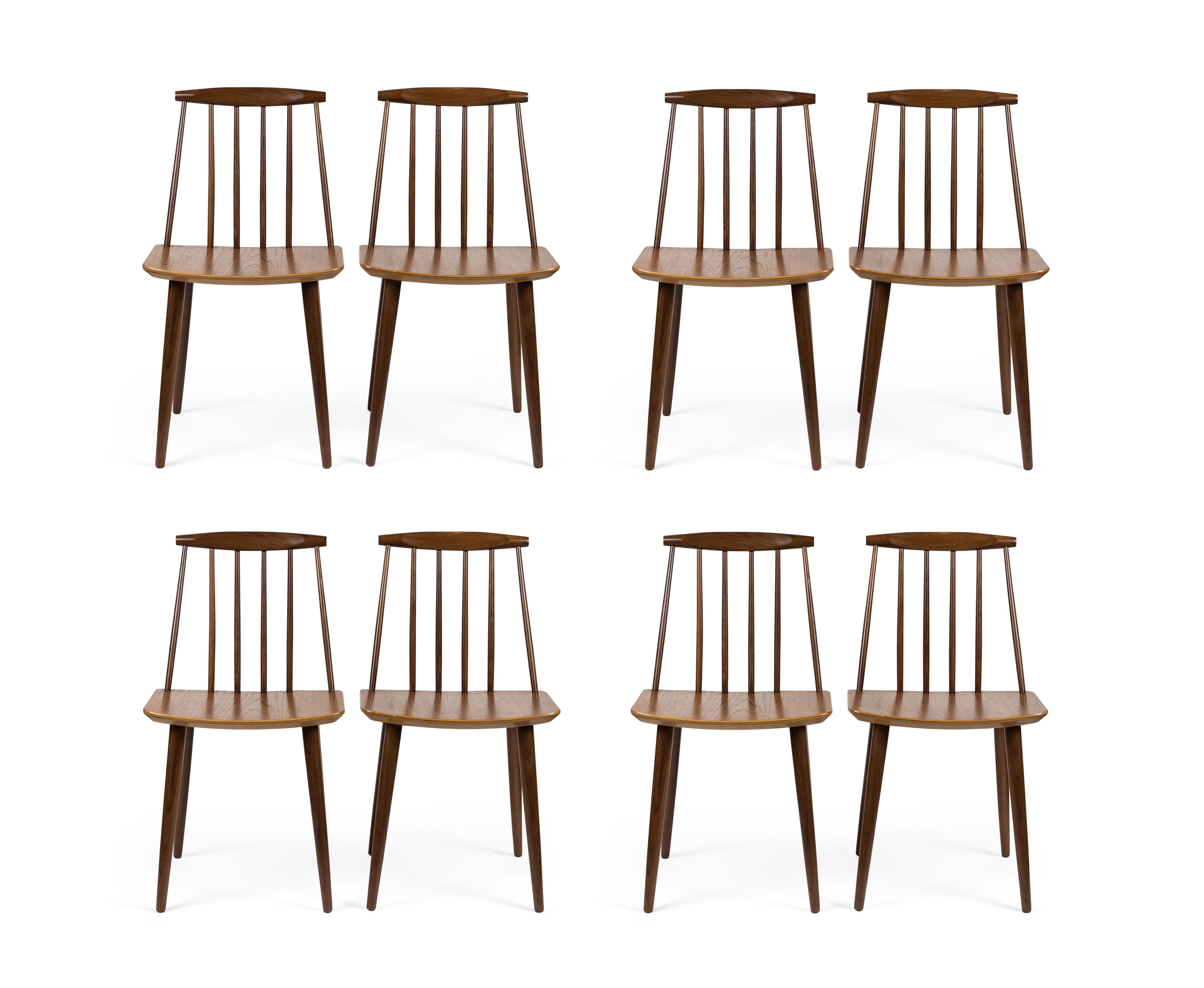 Set of 8 Folke Palsson for FDB Mobler Midcentury Dining Chairs 3