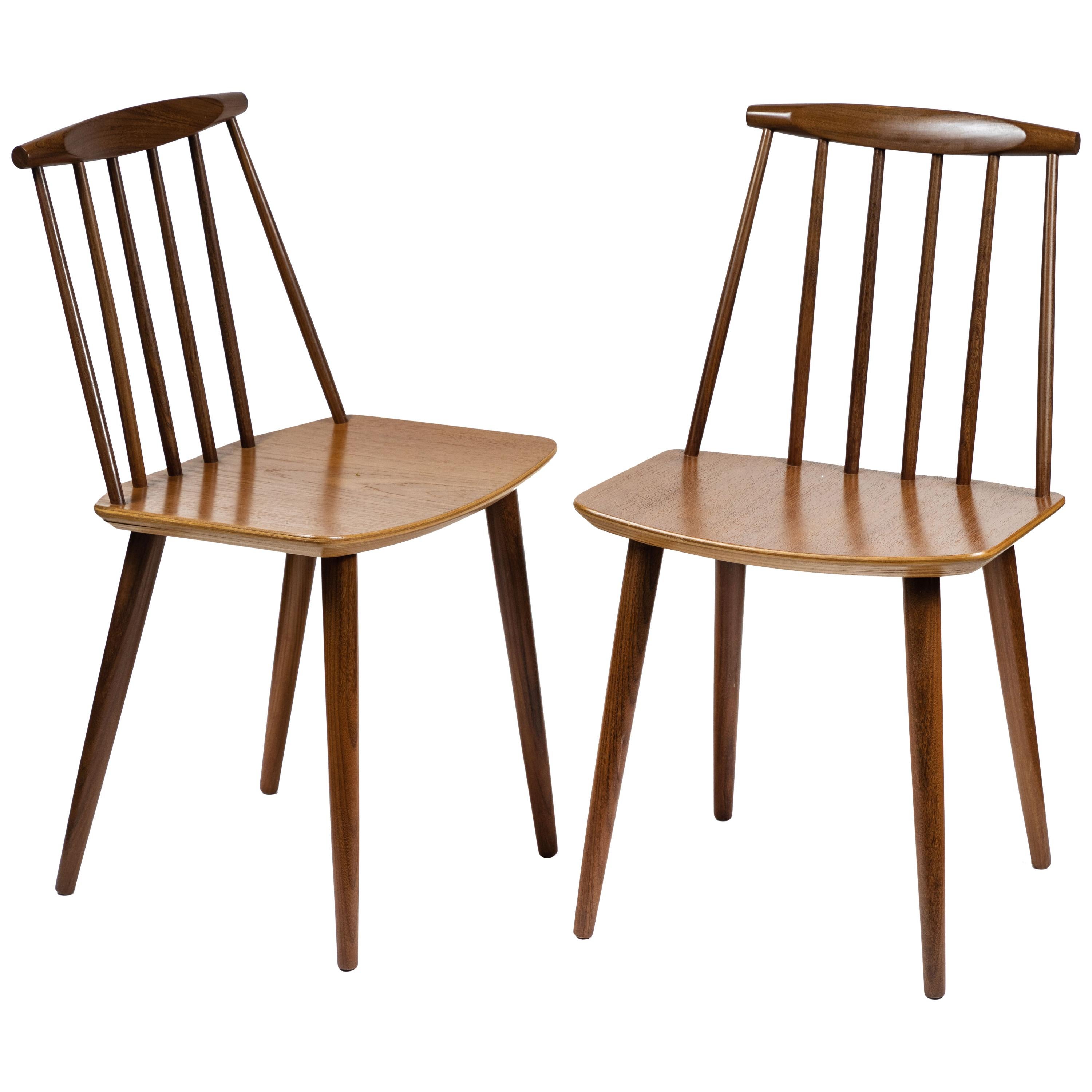 Set of 8 Folke Palsson for FDB Mobler Midcentury Dining Chairs