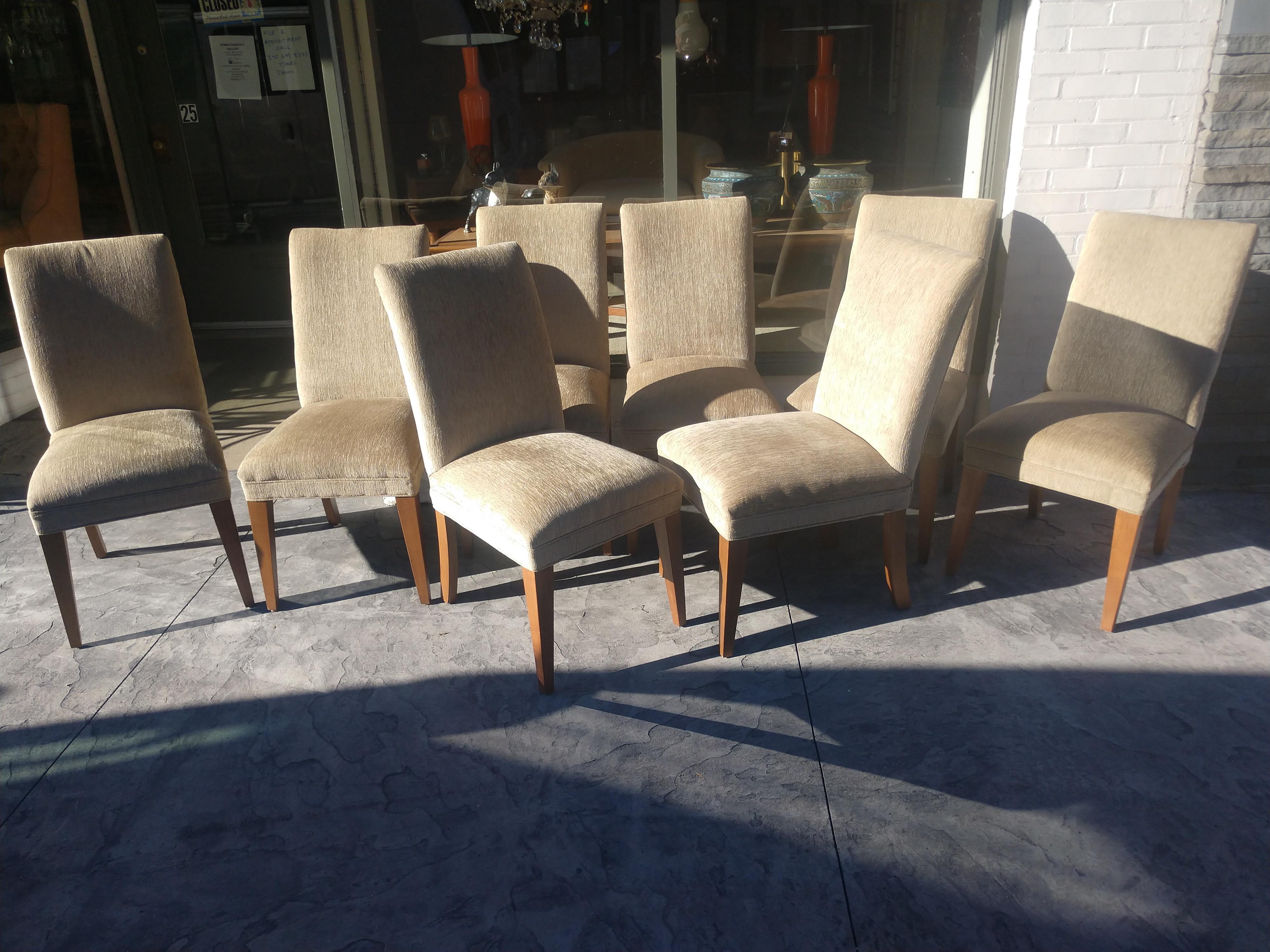 Modern Set of 8 Formal Dining Chairs by Mitchell Gold for Restoration Hardware