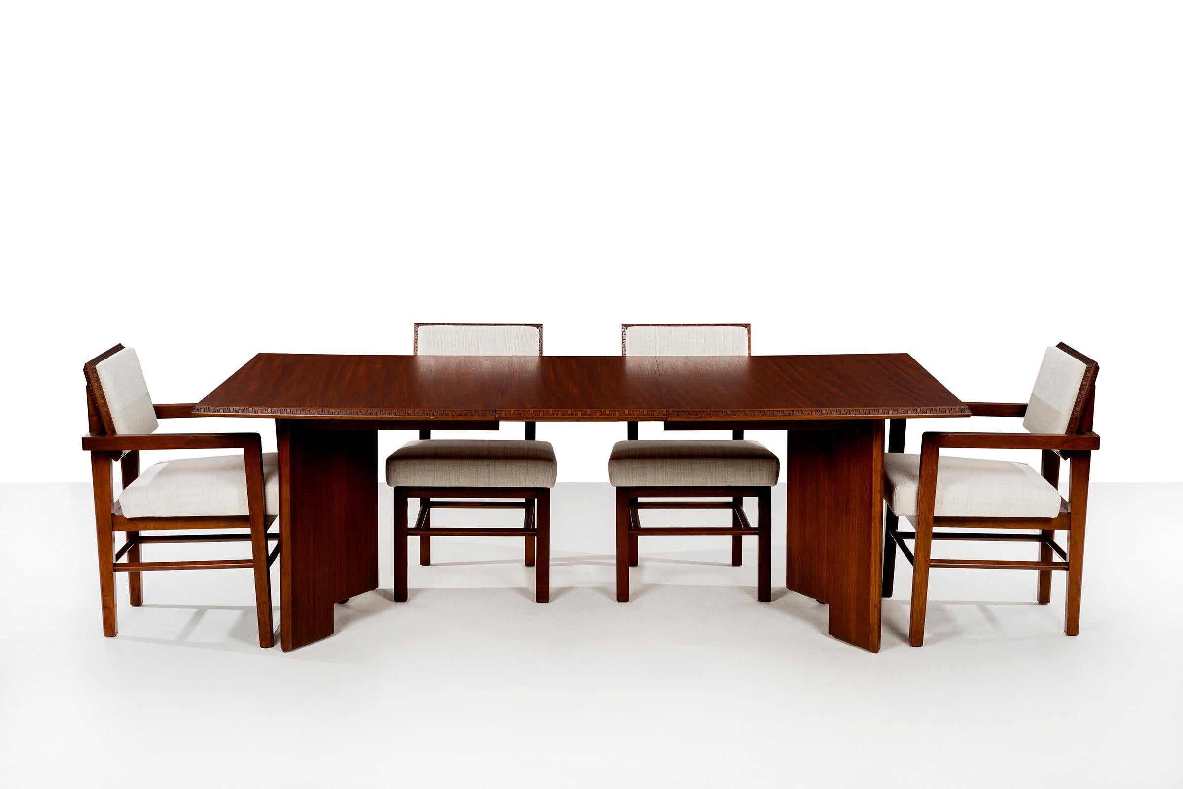 Set of 8 Frank Lloyd Wright Taliesin Dining Chairs, for Henredon 3