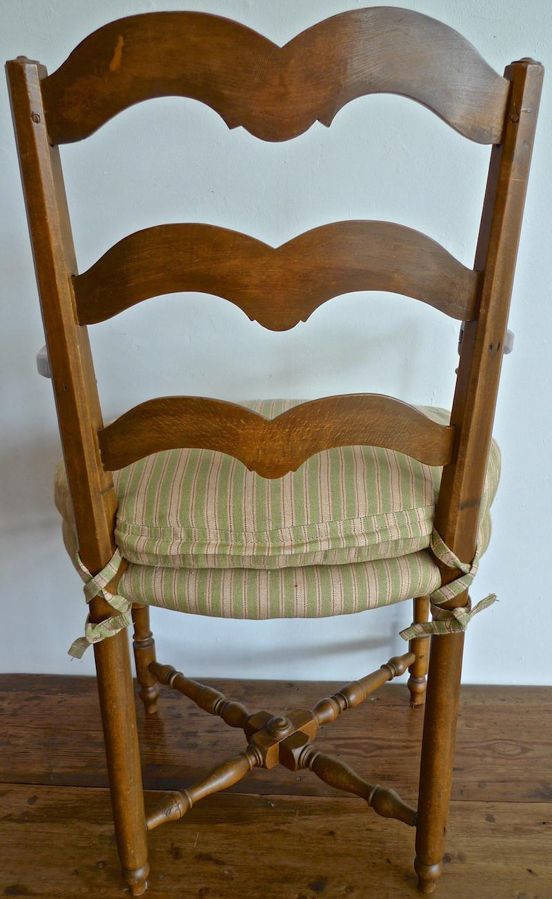 Set of 8 French 19th Century Ladder-Back Chairs 2 Armchairs and 6 Side-Chairs 11