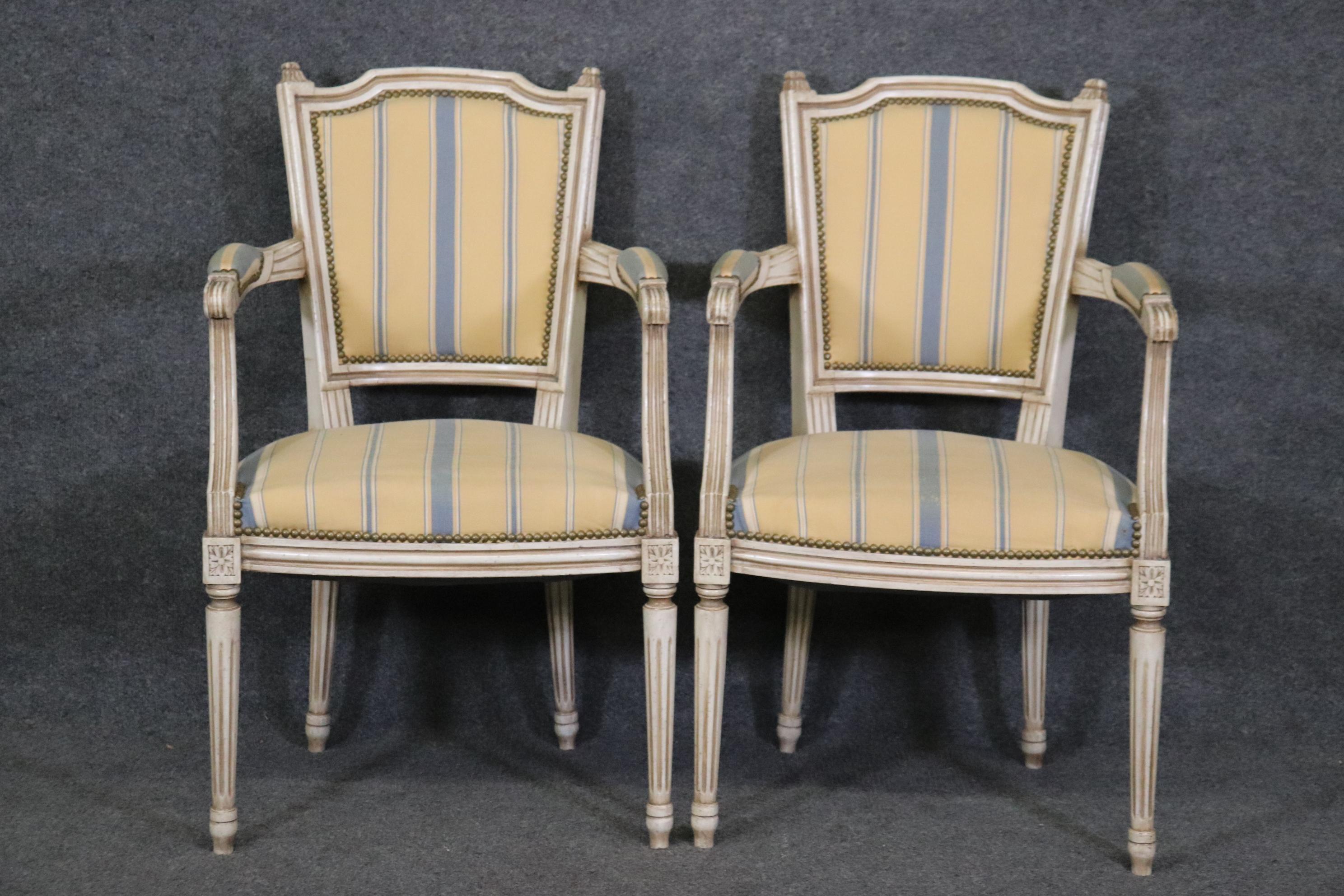 antique white dining chairs