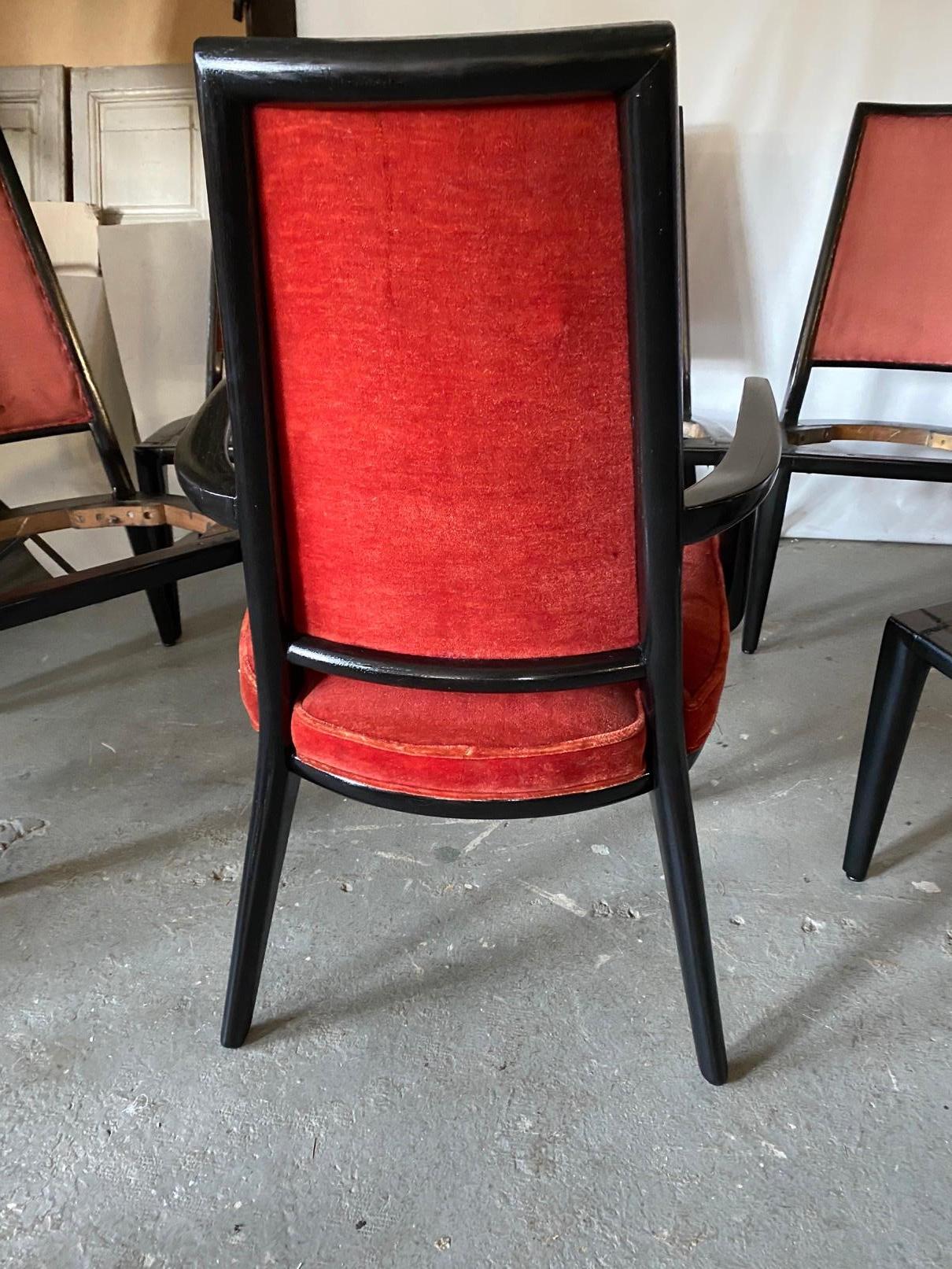 Set of 8 French Art Deco Dining Chairs For Sale 4
