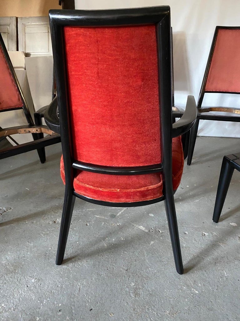 Set of 8 French Art Deco Dining Chairs For Sale at 1stDibs