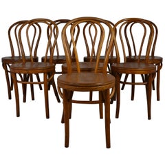 Vintage Set of 8  Bentwood Cafe Style Chairs