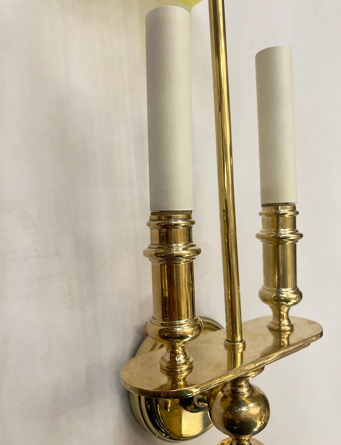 Bronzo Set di 8 lampade francesi in bronzo, vendute a coppia in vendita