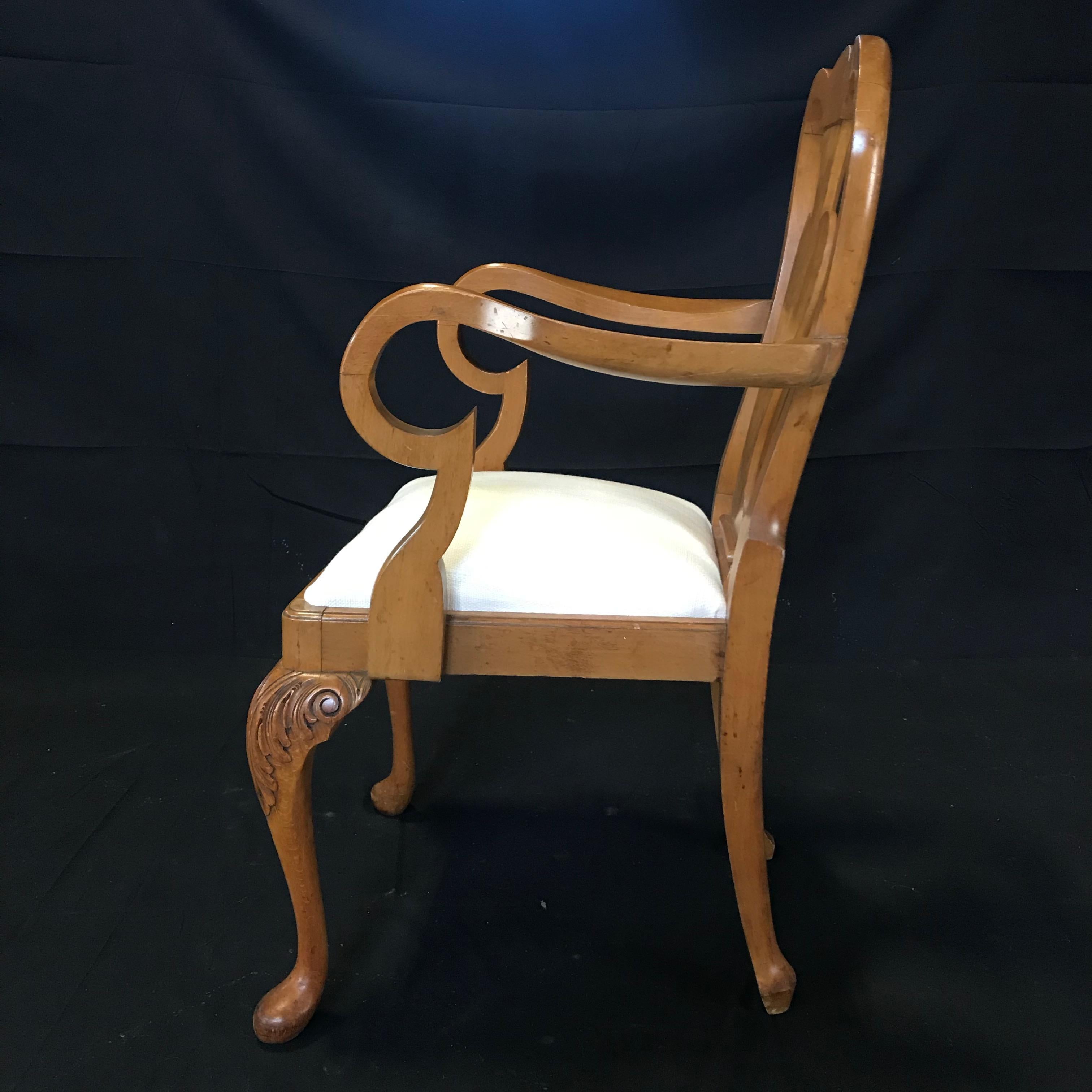 antique claw foot dining chairs