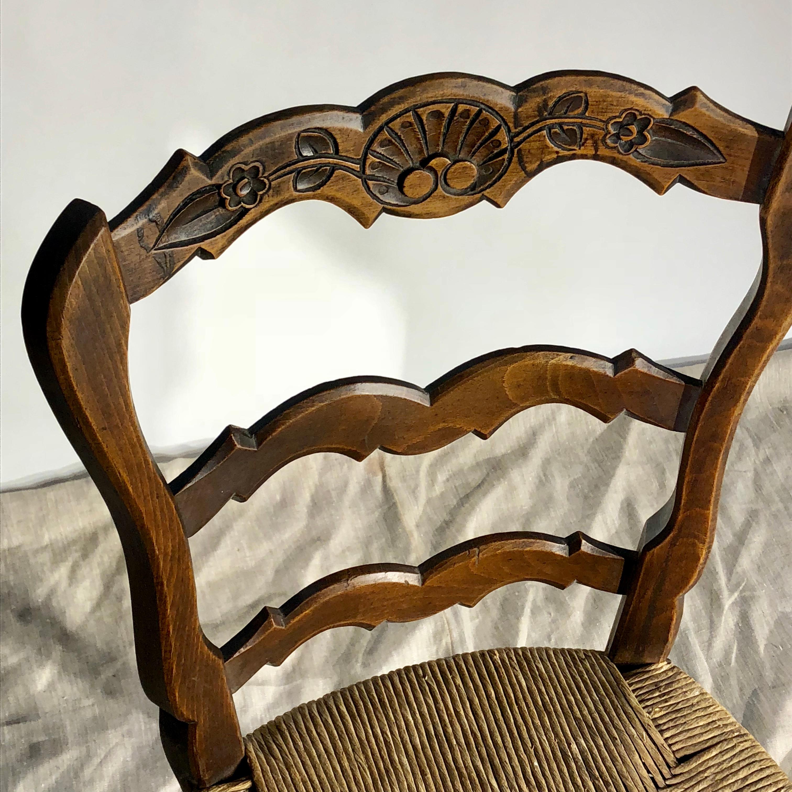 Set of 8 French Country Dining Chairs 5