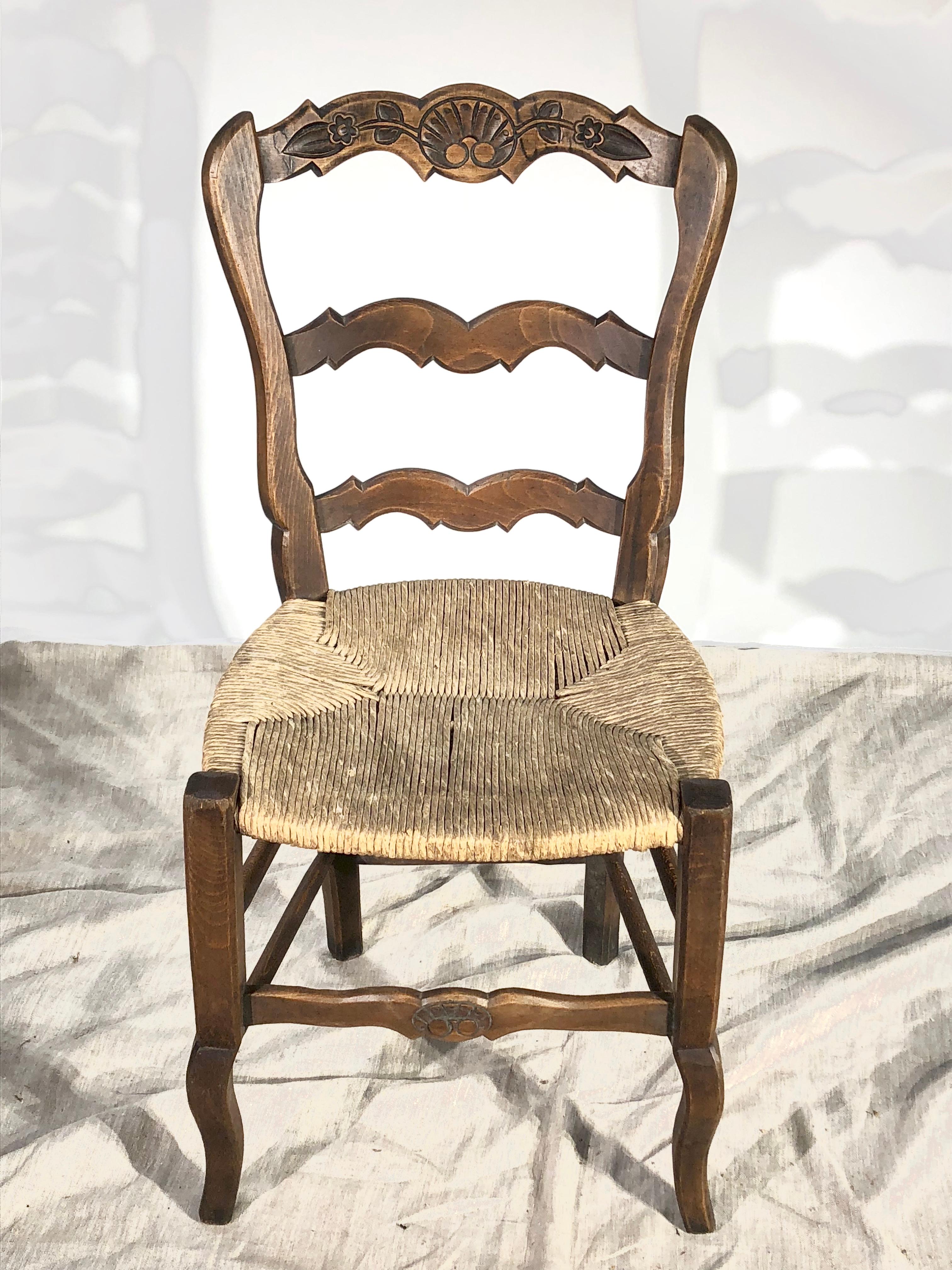 Set of 8 French Country Dining Chairs 6