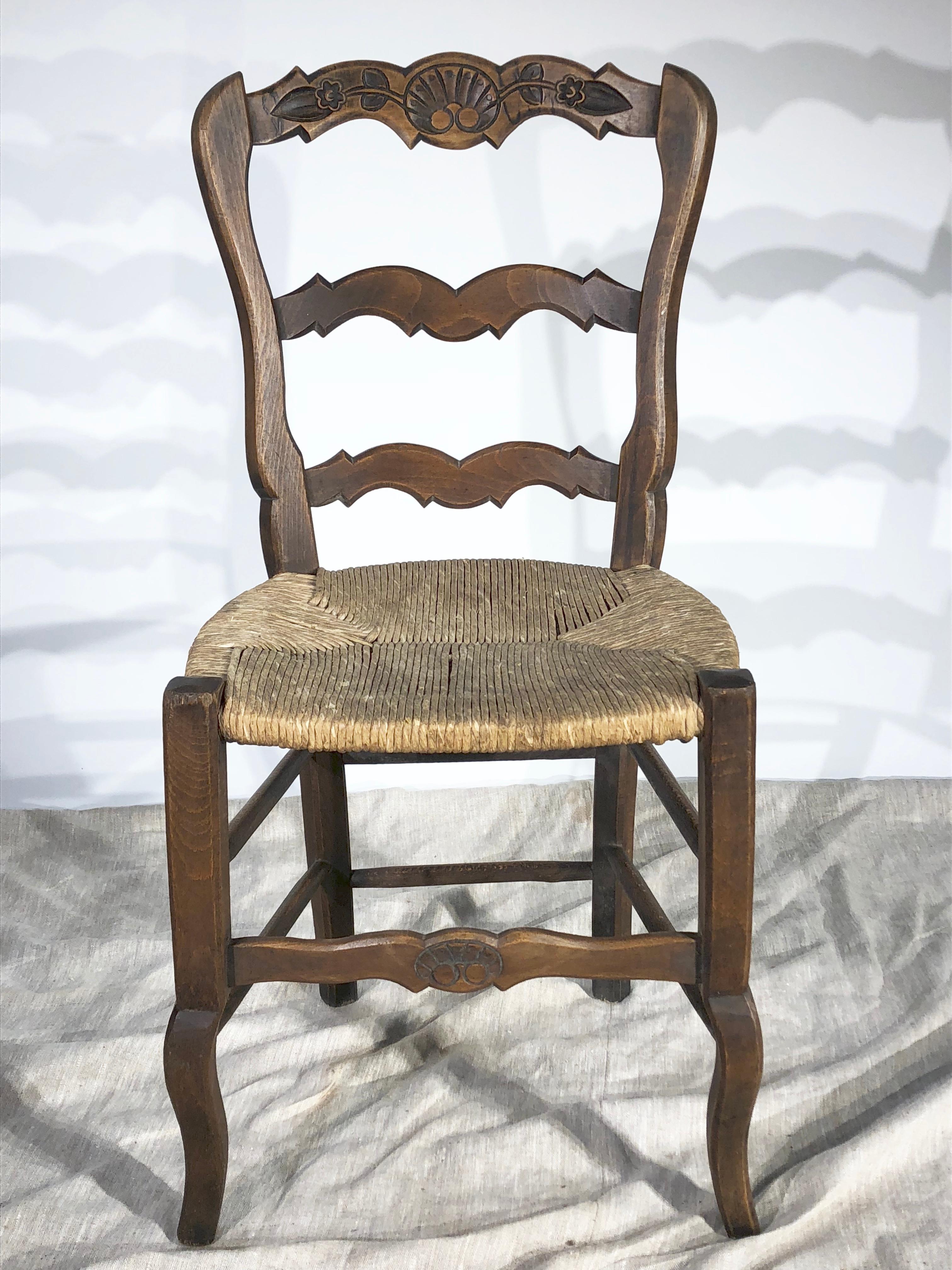 vintage french country dining chairs