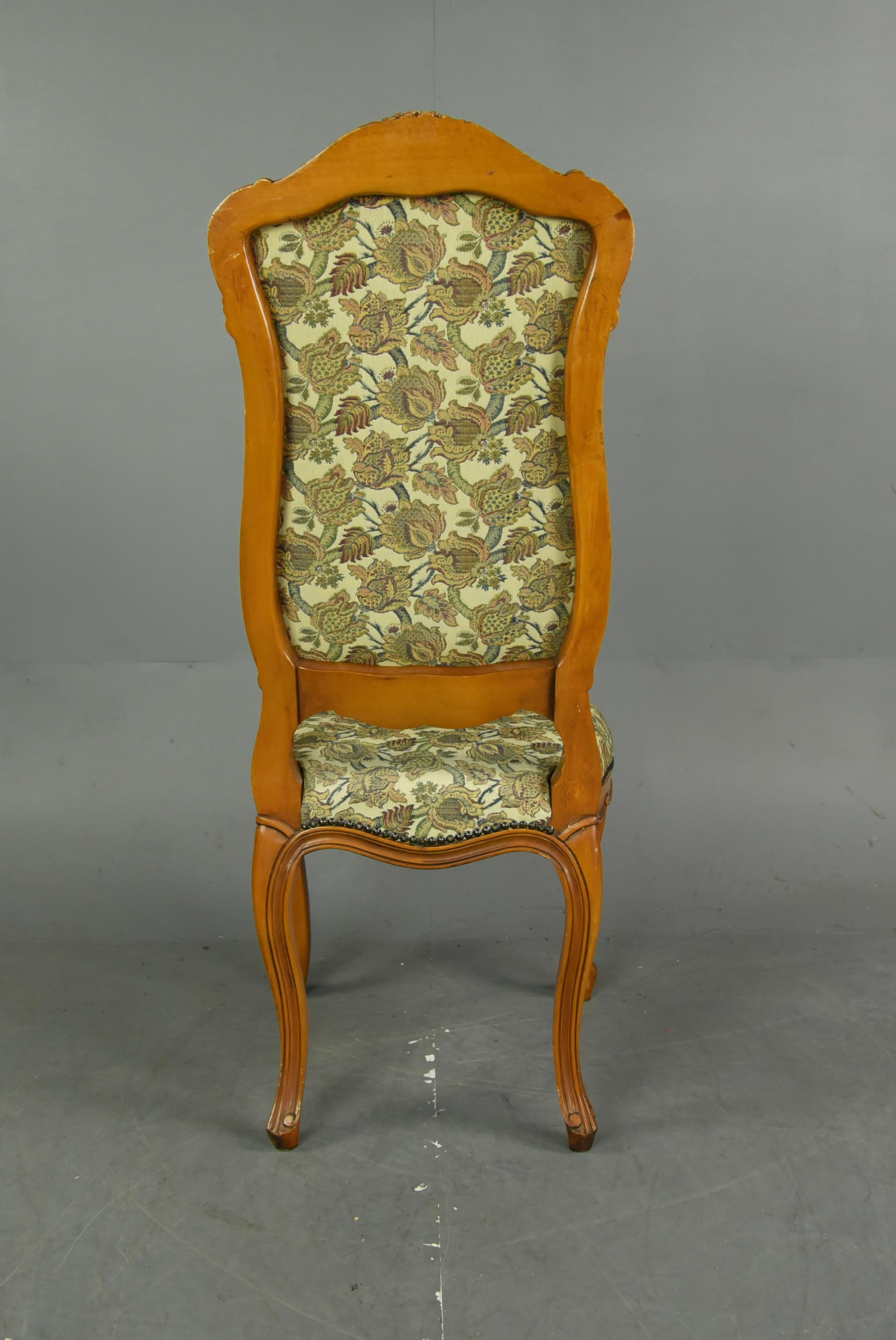 Louis XIV Set of 8 French Dining Chairs 