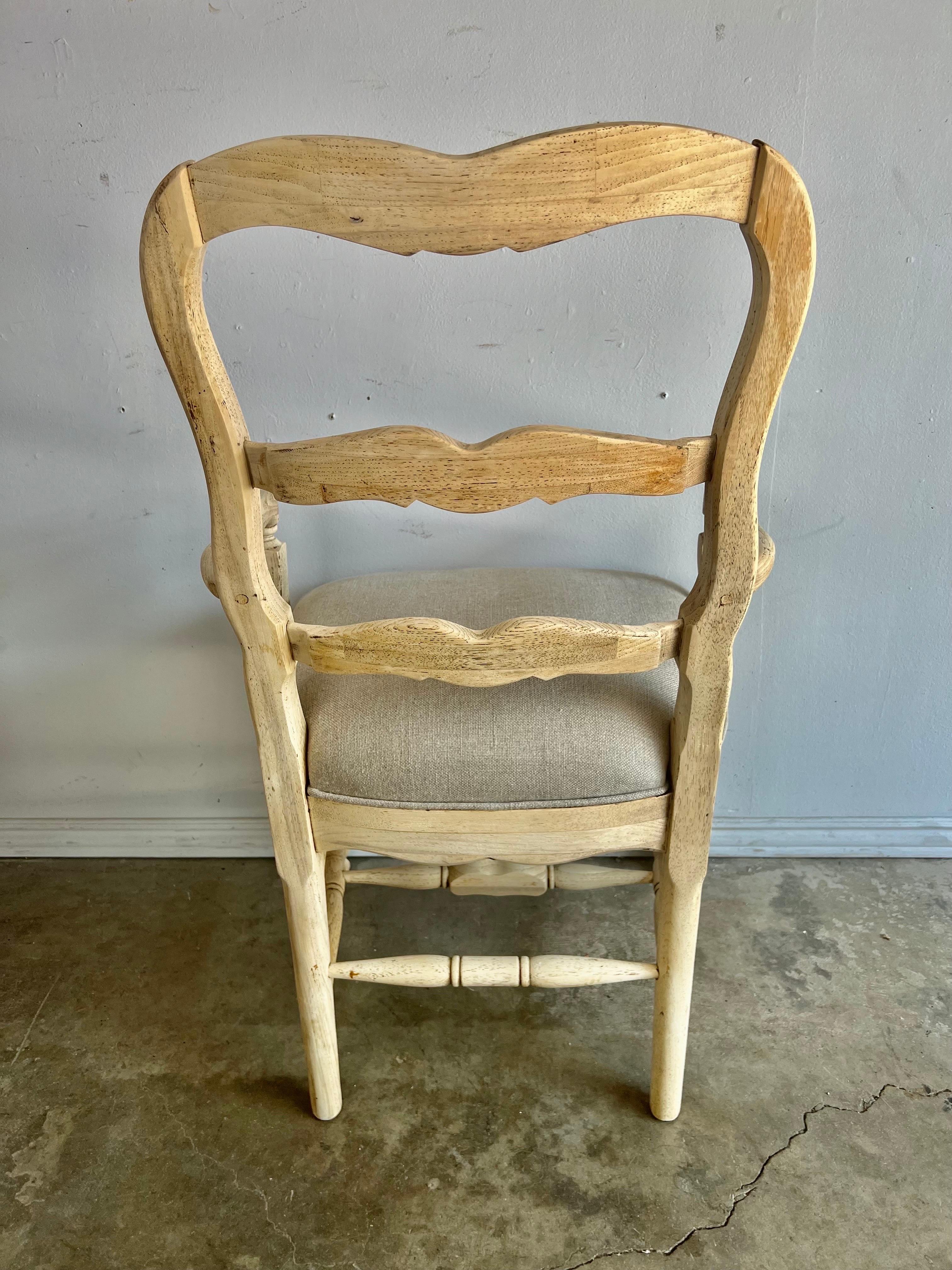 Set of 8 French Ladderback Dining Chairs 6
