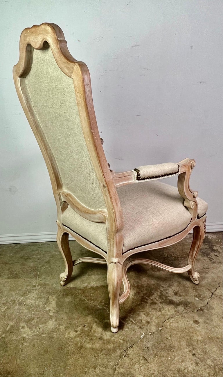 Set of '8' French Louis XV Style Dining Chairs For Sale 8