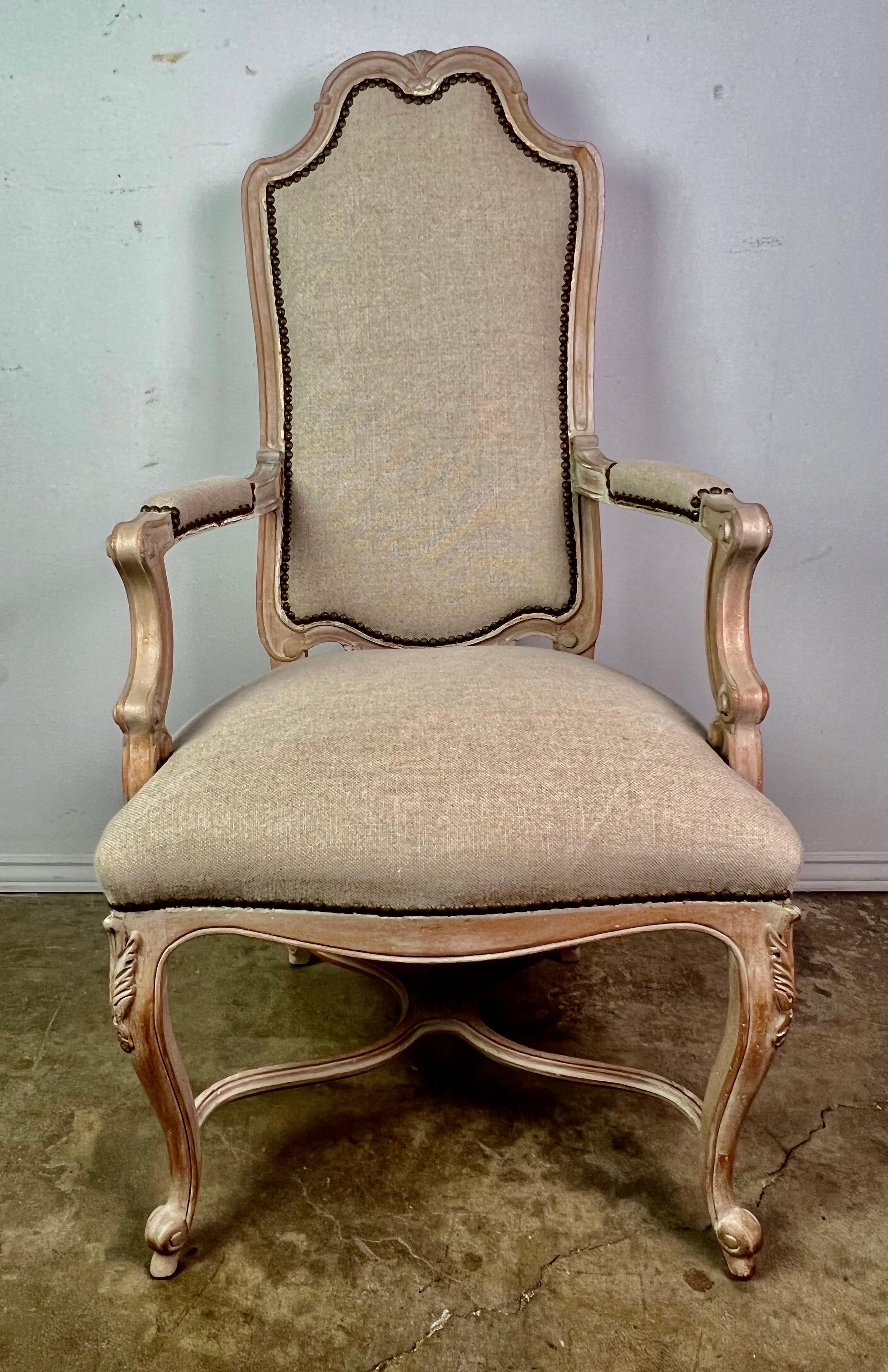 Set of '8' French Louis XV Style Dining Chairs For Sale 11