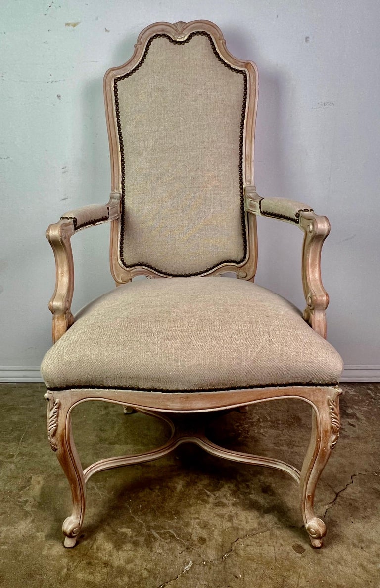 Set of '8' French Louis XV Style Dining Chairs For Sale 12