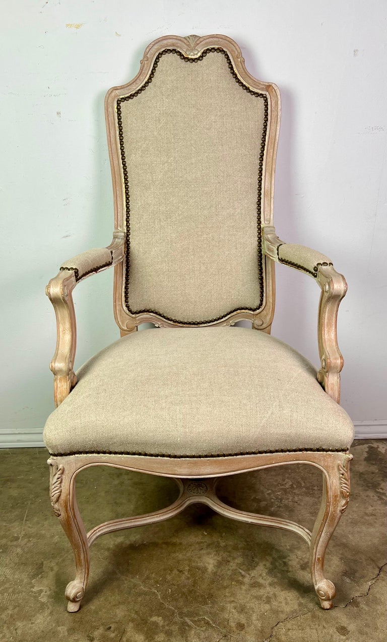 Set of '8' French Louis XV Style Dining Chairs For Sale 3