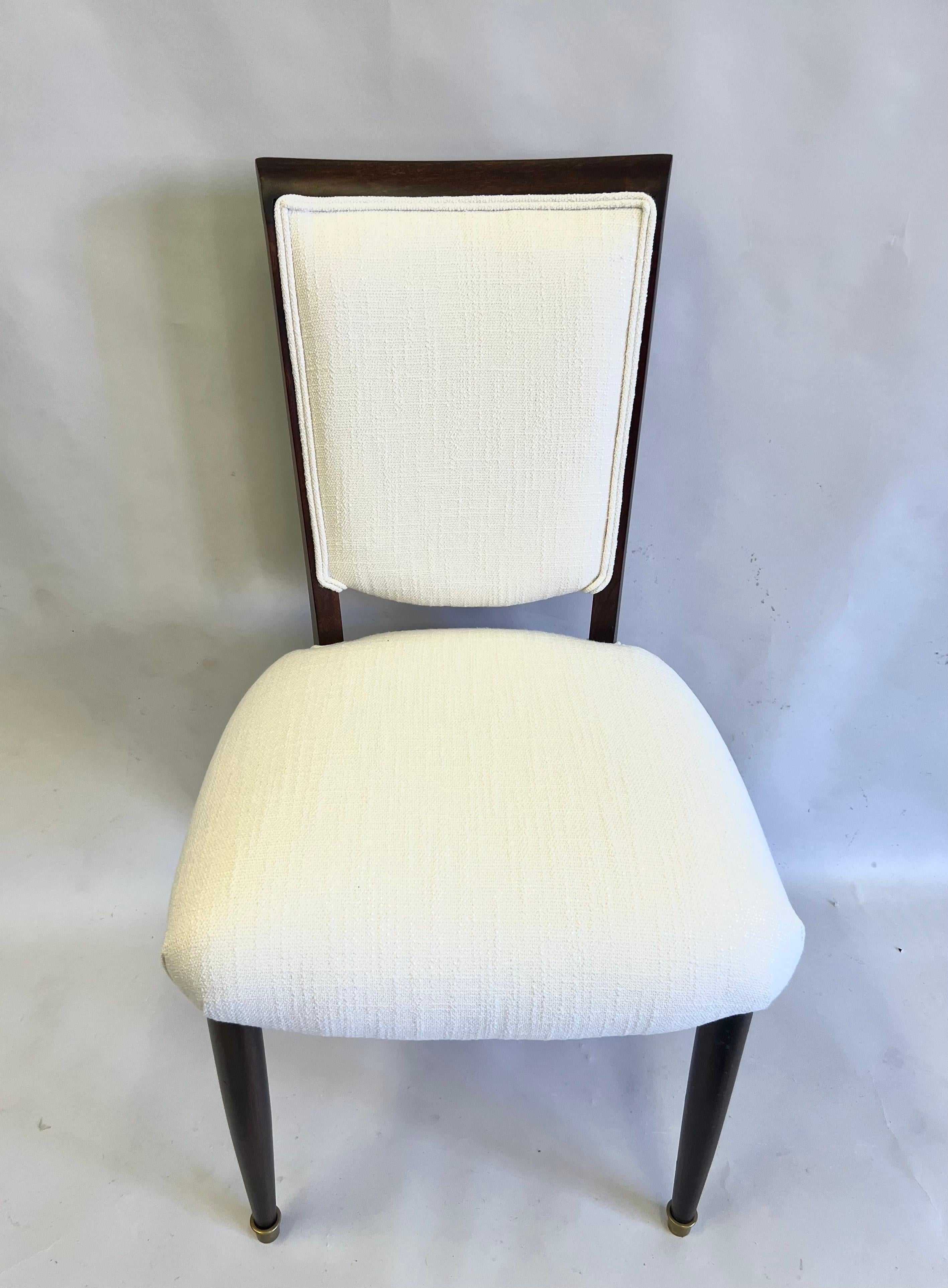 SET OF 8 French Mid-Century / Art Deco Dining Chairs Signed by Jules Leleu For Sale 1
