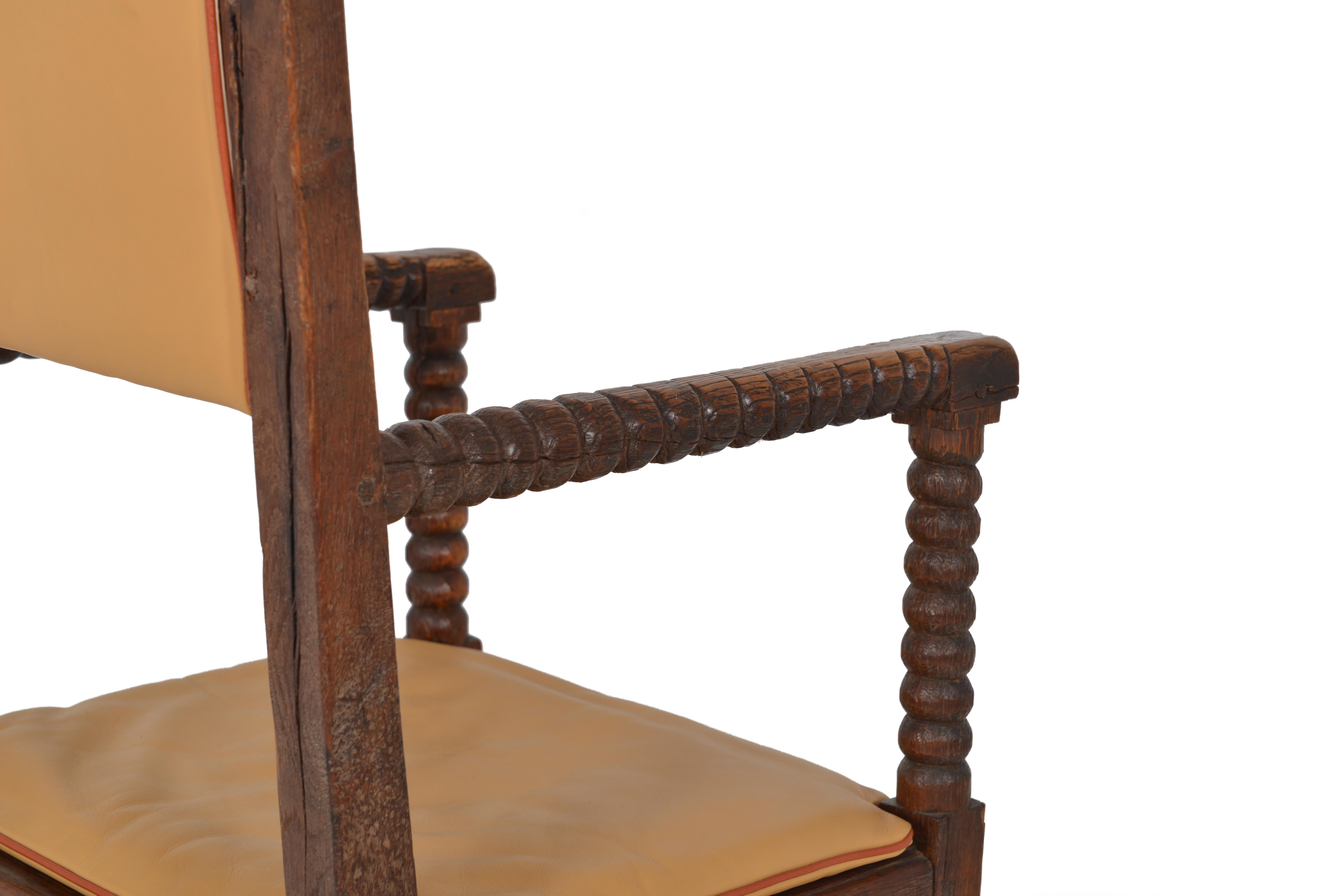 Set of 8 French Oak Armchairs, 17th Century For Sale 14