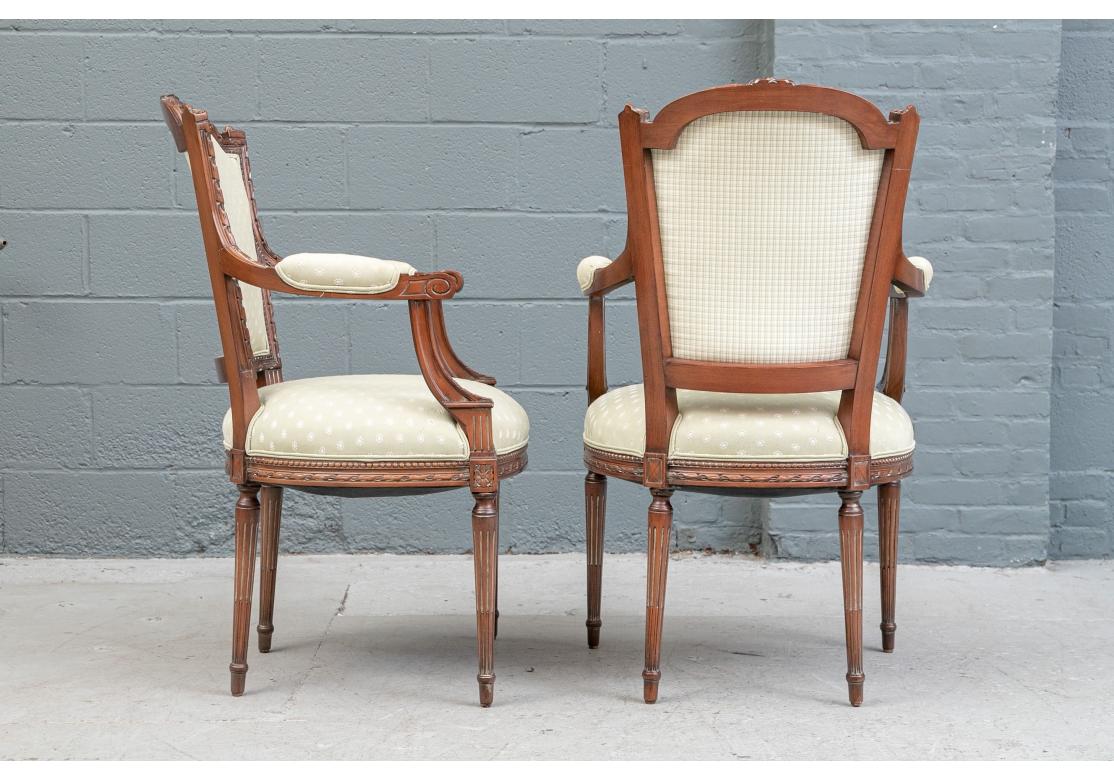 Set of 8 French Provincial Style Dining Armchairs 8