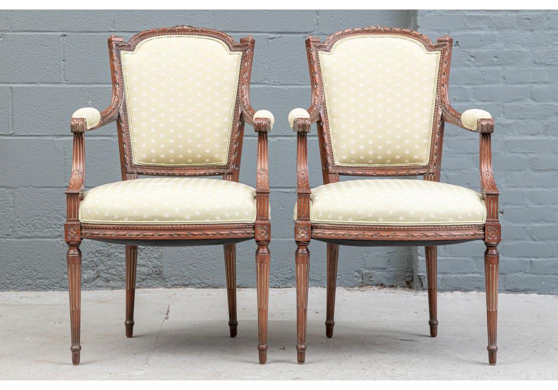 Set of 8 French Provincial Style Dining Armchairs In Good Condition In Bridgeport, CT