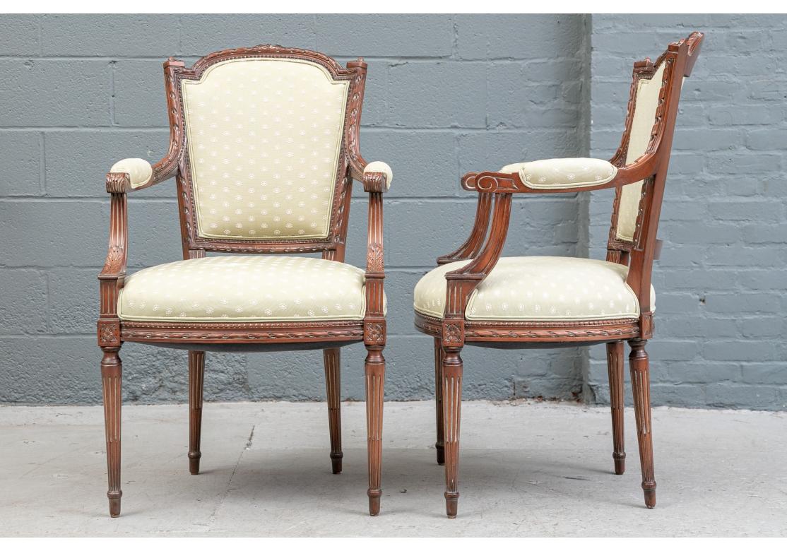 Set of 8 French Provincial Style Dining Armchairs 4
