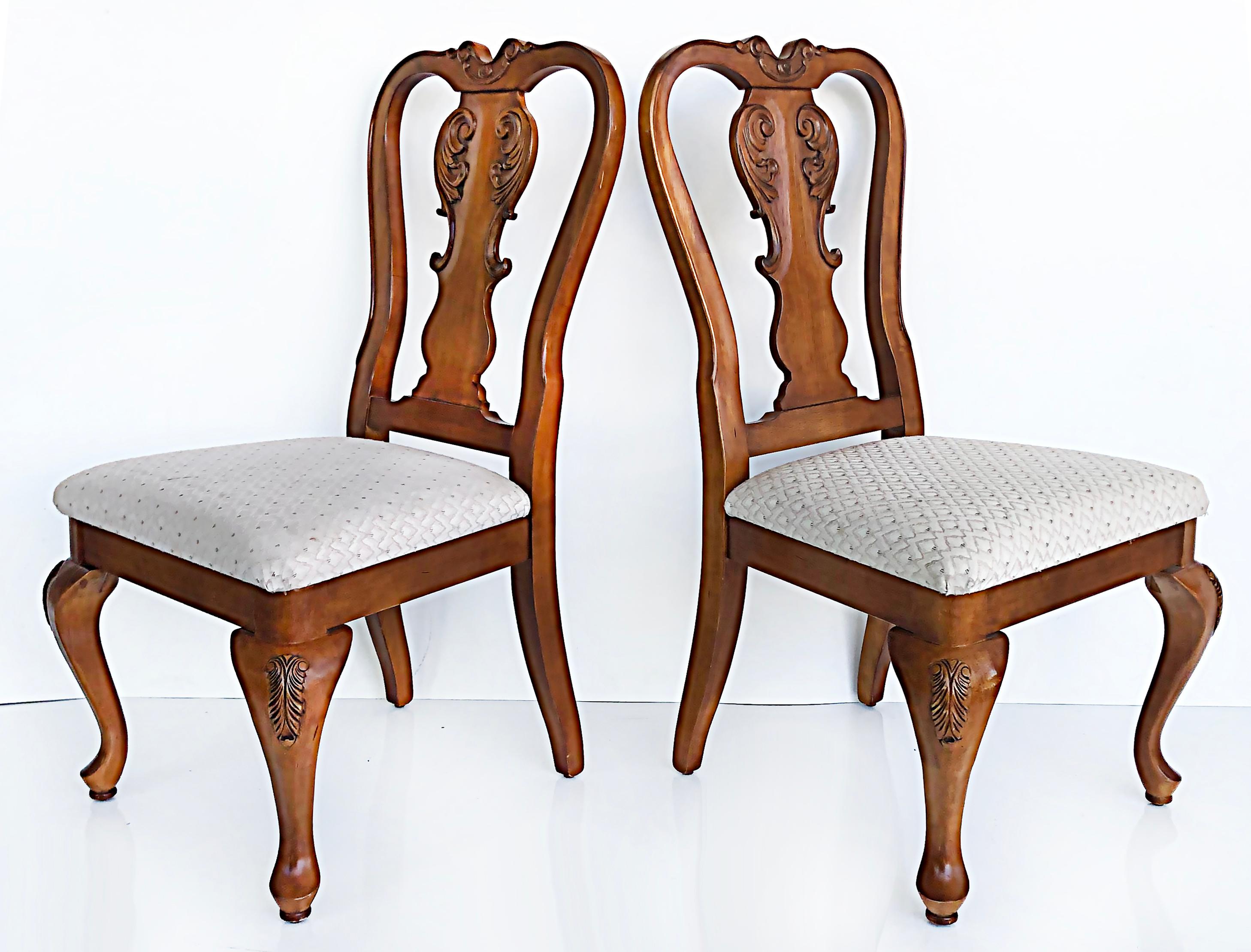 Set of 8 French Provincial Style Dining Room Chairs, Cabriole Legs 5