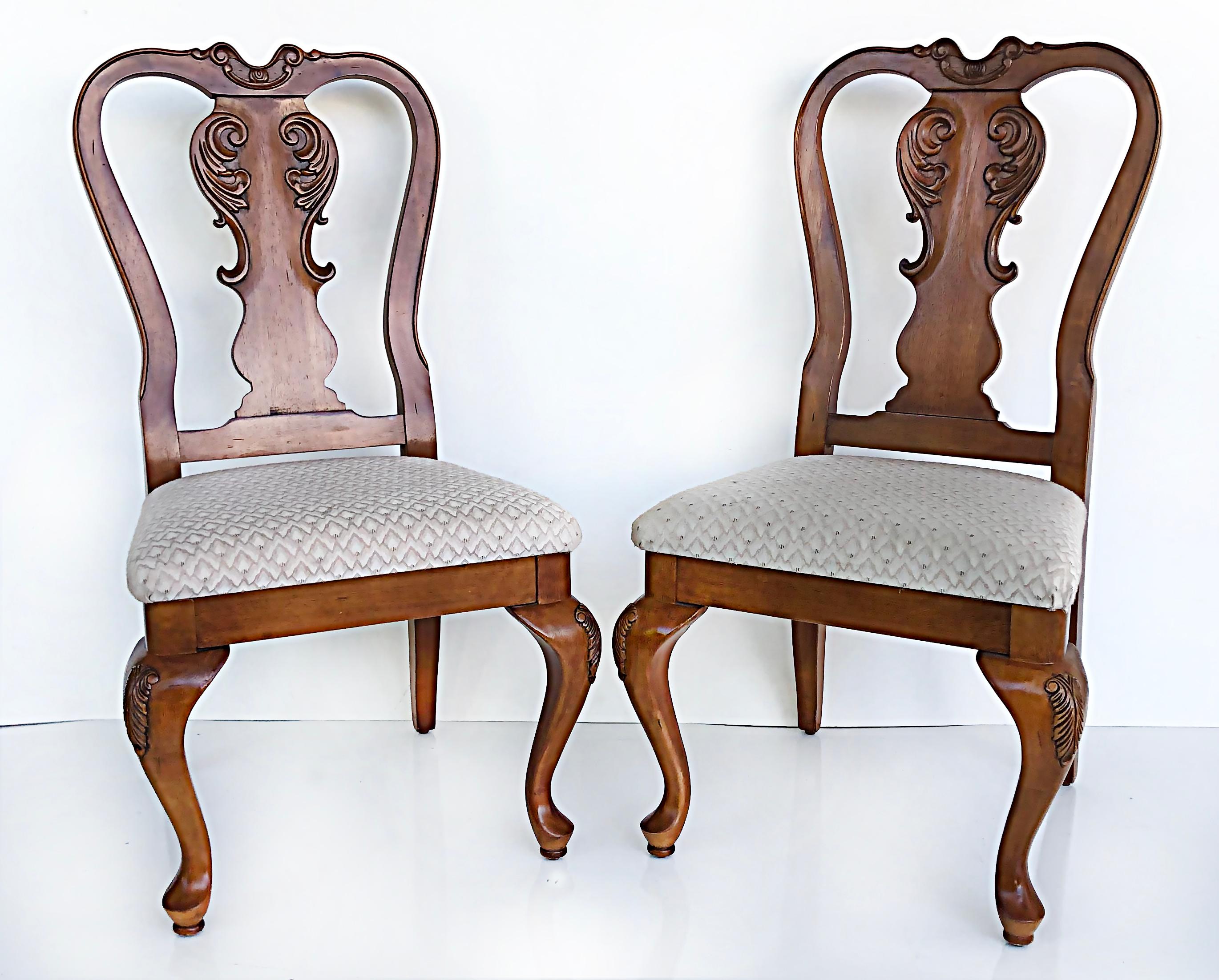 Set of 8 French Provincial Style Dining Room Chairs, Cabriole Legs 6