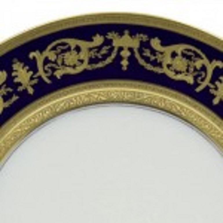Victorien Lot de 8 assiettes plates en porcelaine Haviland de style victorien français en vente