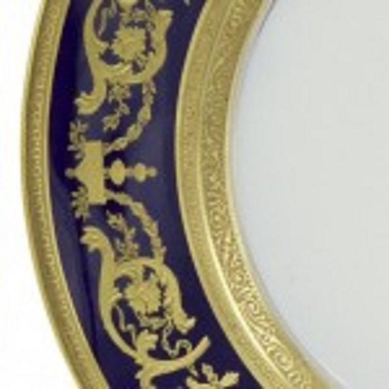 Lot de 8 assiettes plates en porcelaine Haviland de style victorien français Bon état - En vente à Queens, NY