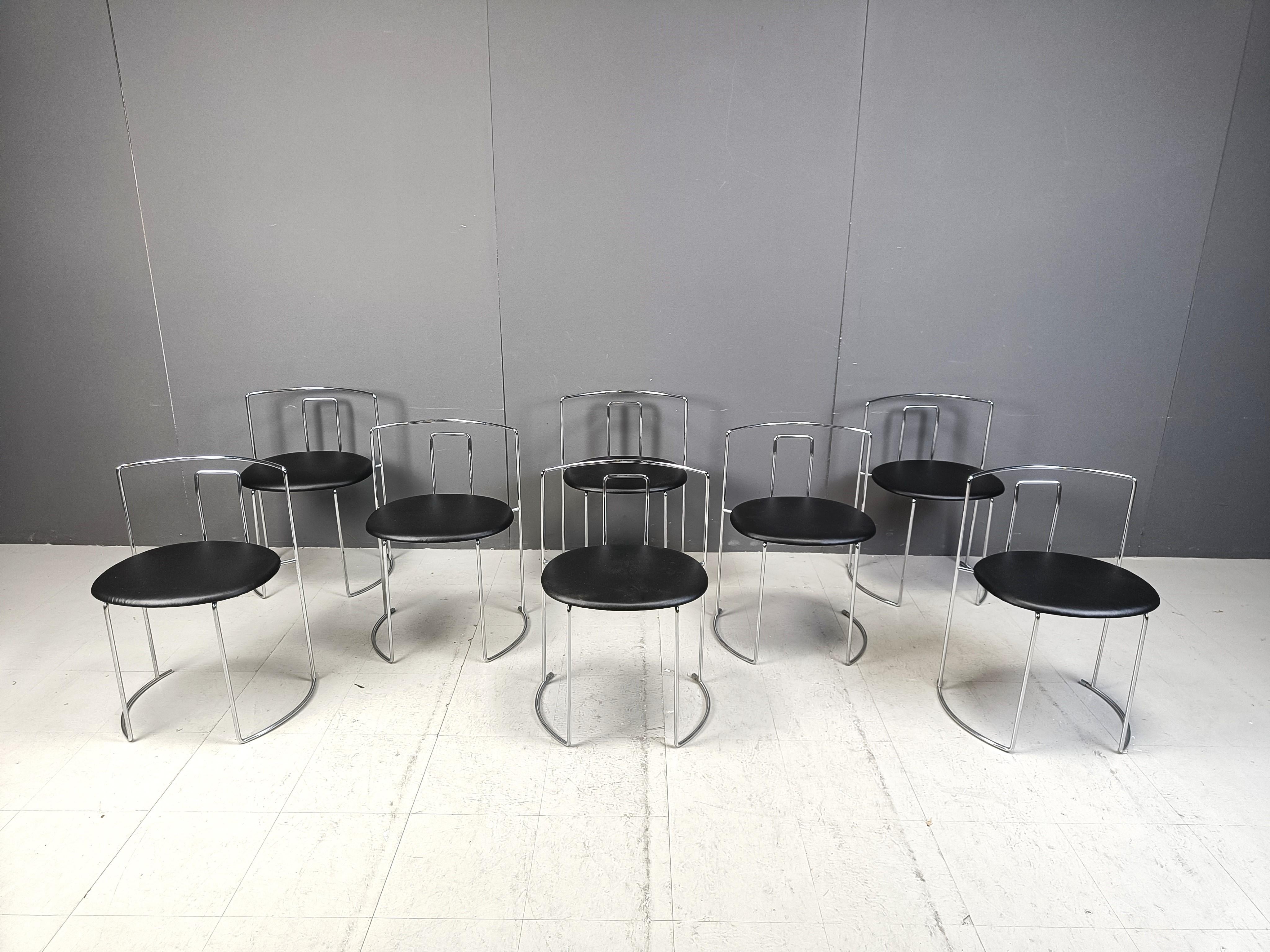 Postmoderno Set di 8 sedie Gaja di Kazuhide Takahama per Studio Simon, anni '80 in vendita