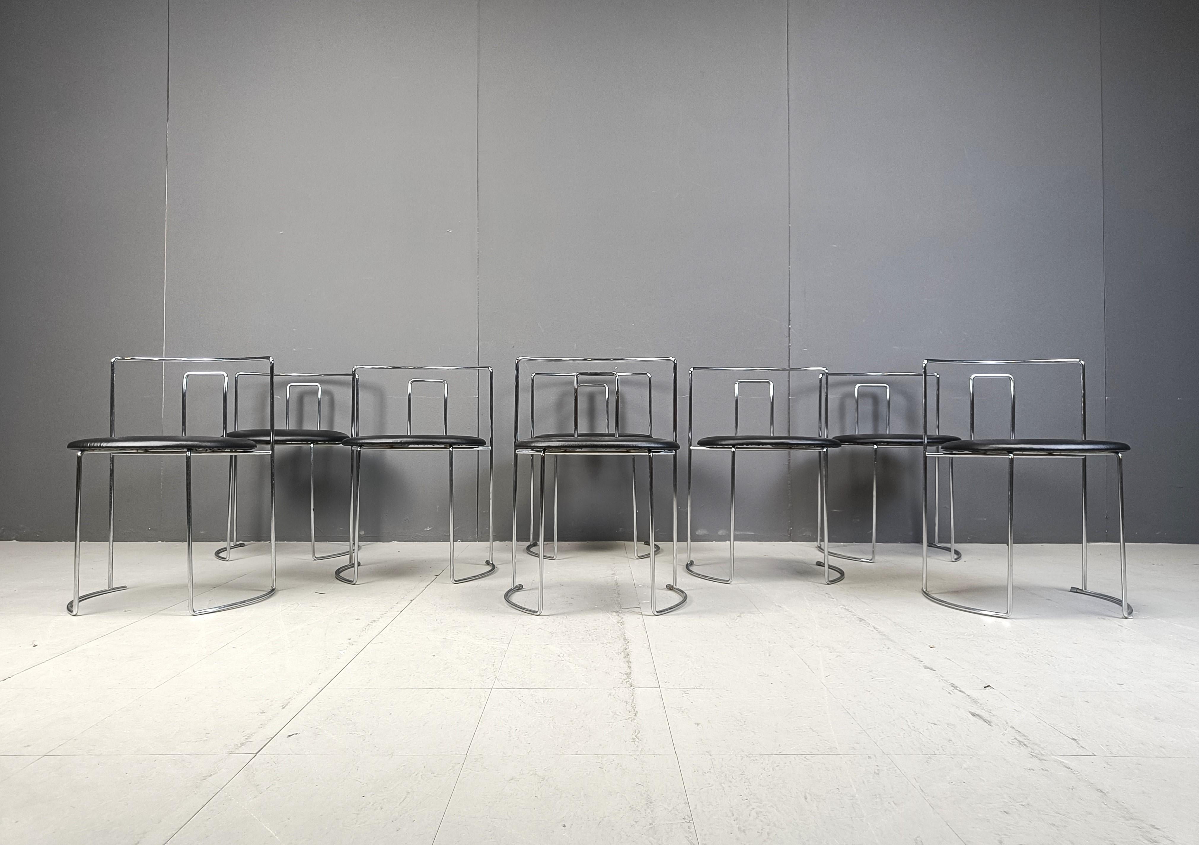 Set di 8 sedie Gaja di Kazuhide Takahama per Studio Simon, anni '80 In condizioni buone in vendita a Leuven, Vlaams Gewest