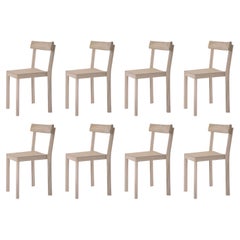 Set of 8 Galta Ash Chairs by Kann Design