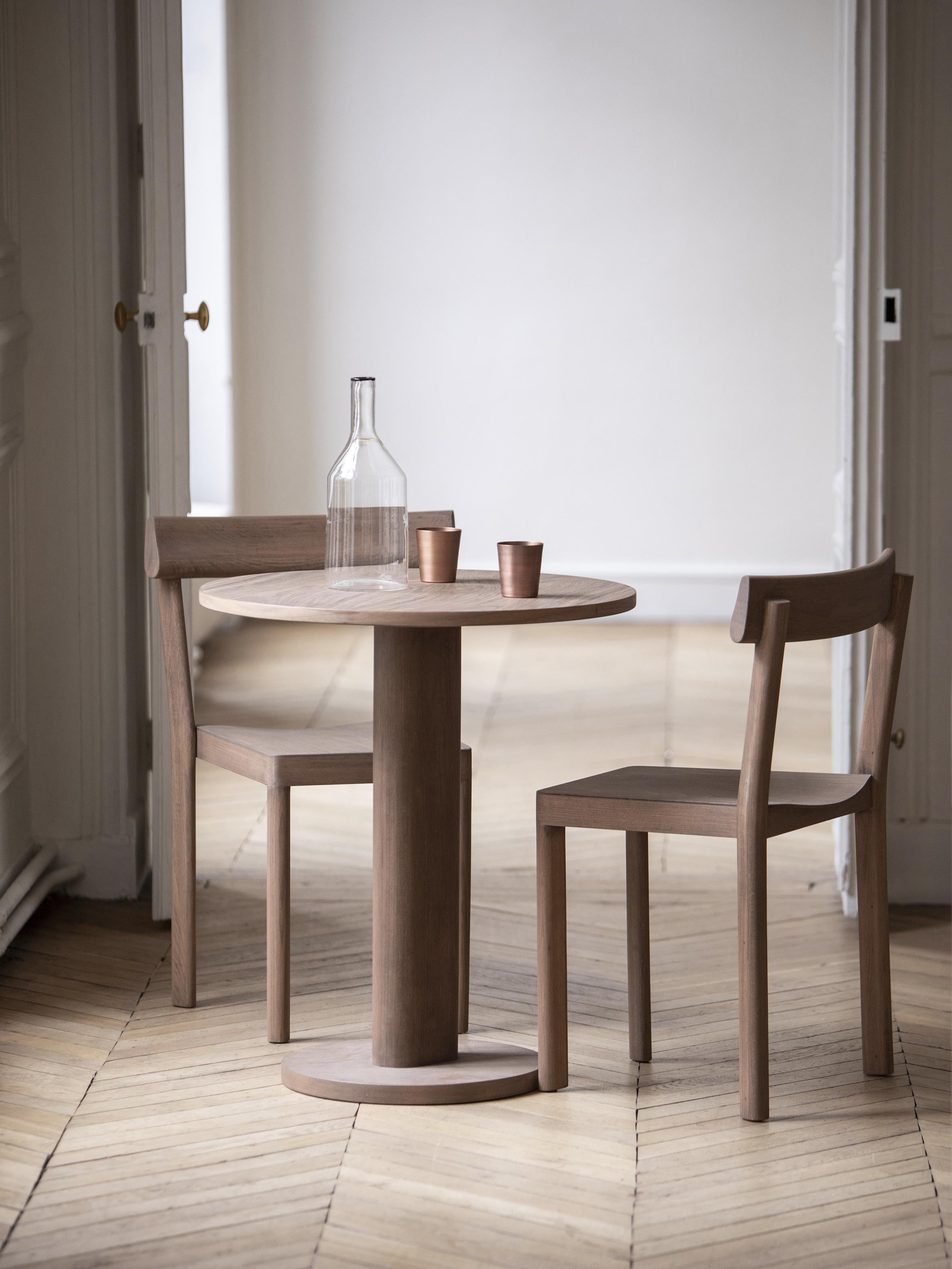 Post-Modern Set of 8 Galta Walnut Chairs by Kann Design For Sale