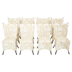 Retro Set of 8 Garouste & Bonetti ‘Jour et Nuit ’ Bronze Dining Chairs, 1991