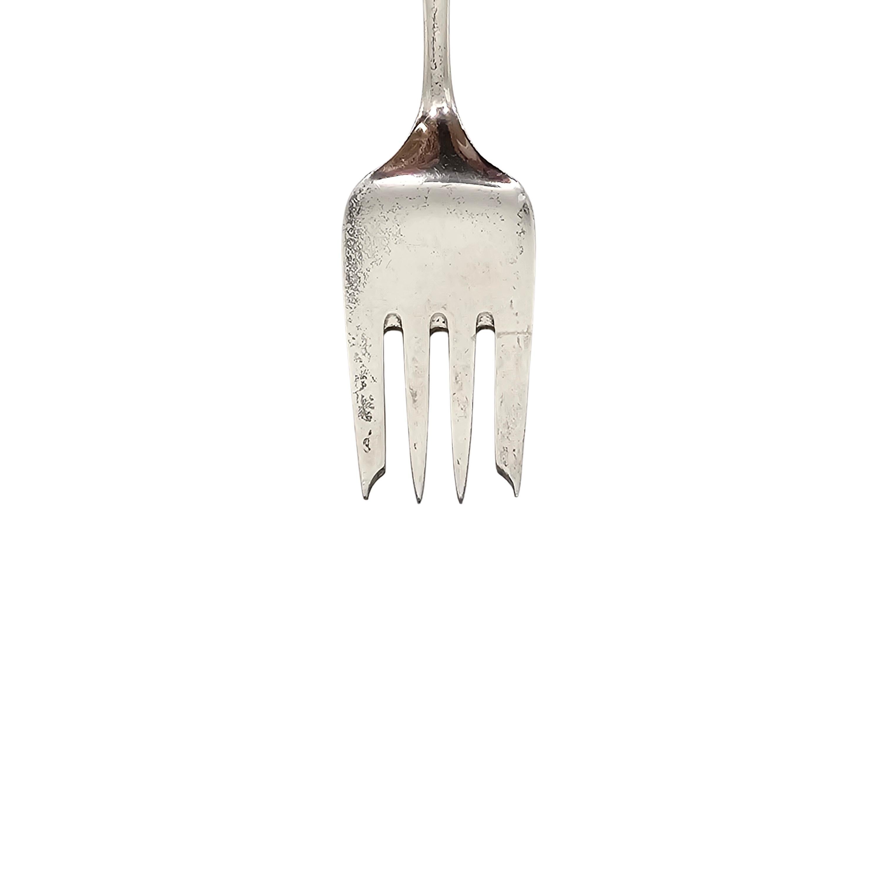 Set di 8 forchette da insalata in argento sterling Georg Jensen Denmark Cypress 6 3/4