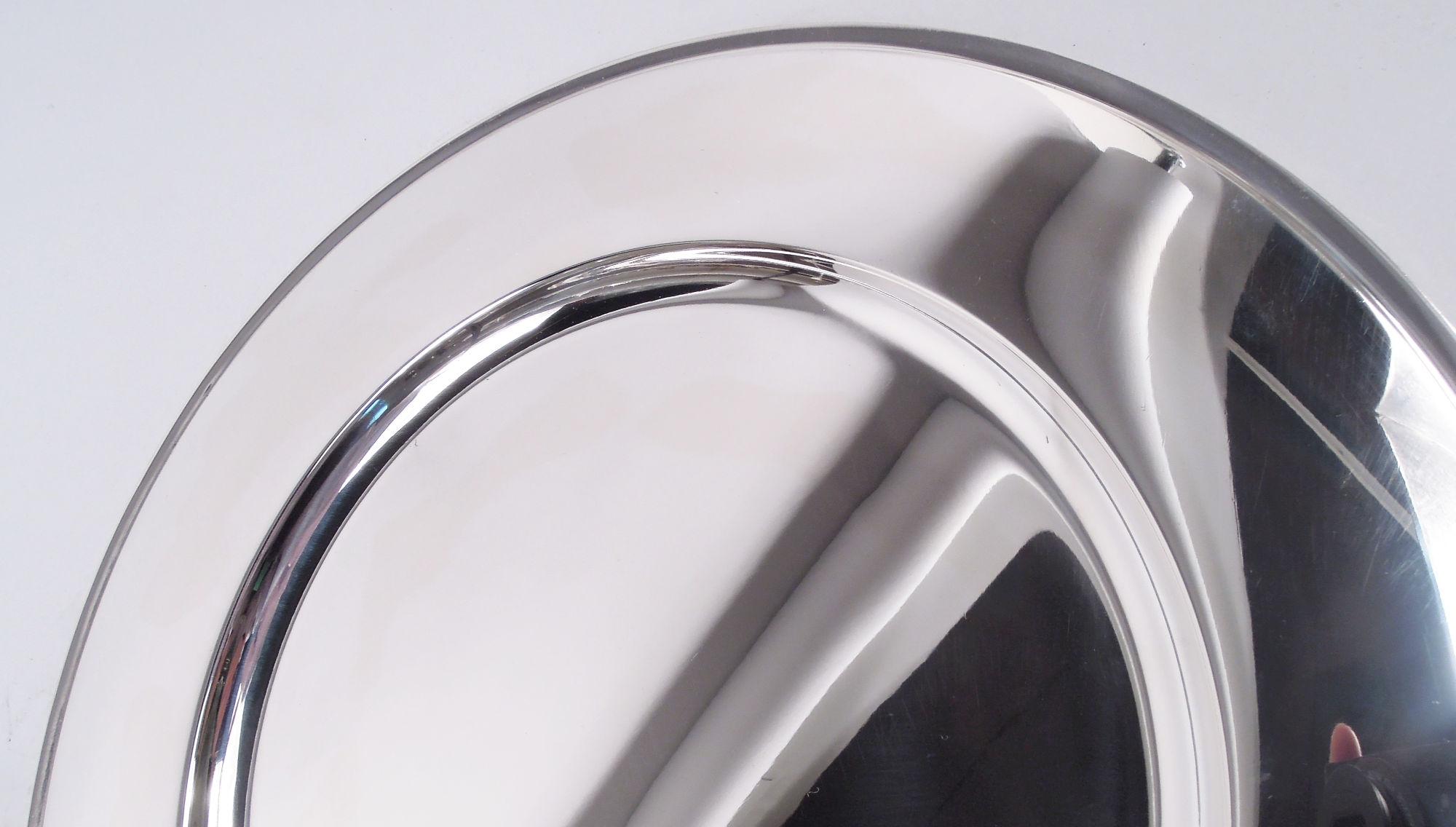 Set di 8 piatti da pranzo a piramide in argento Georg Jensen In condizioni buone a New York, NY