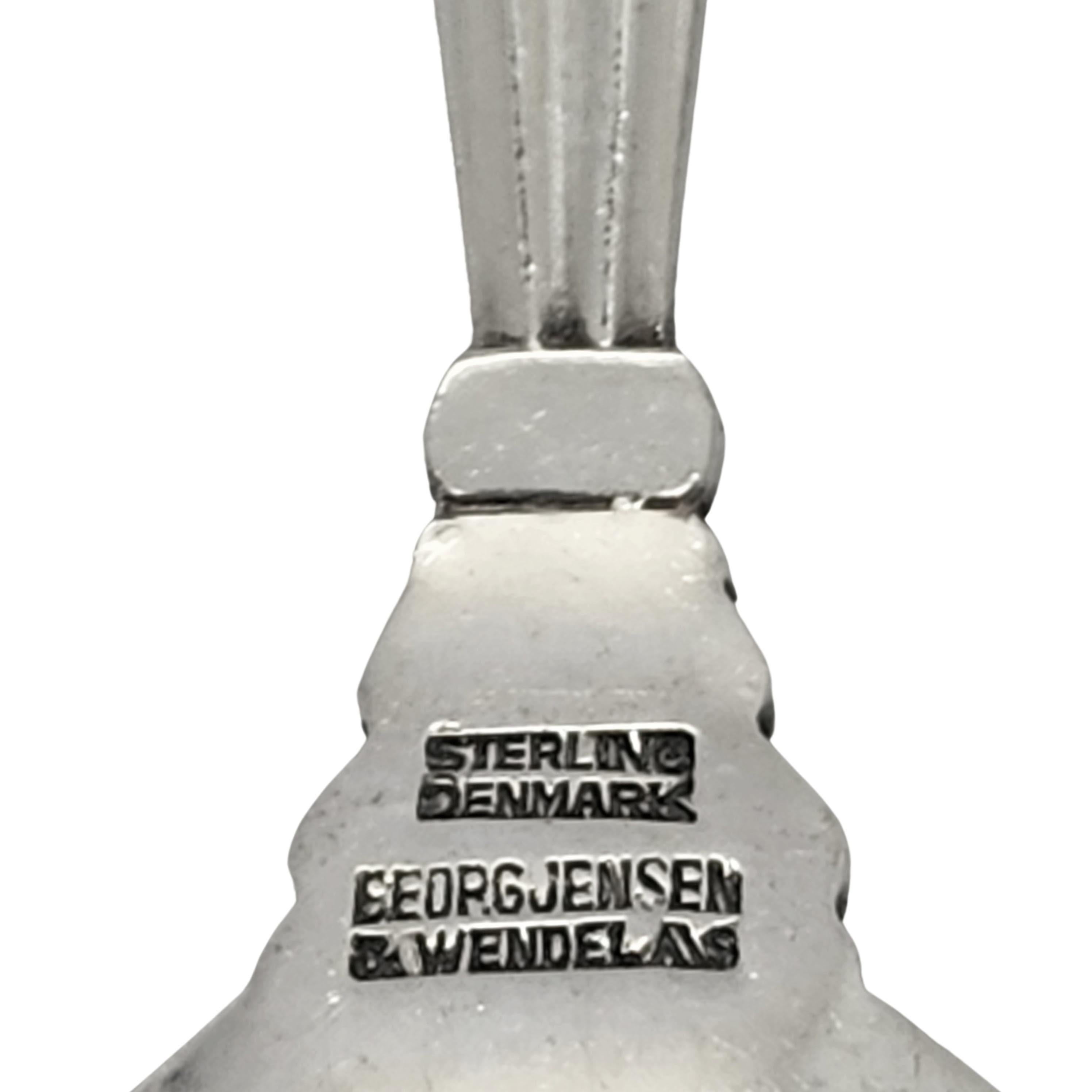 Set of 8 Georg Jensen & Wendel Denmark Acorn Sterling Silver Teaspoons #15035 For Sale 3