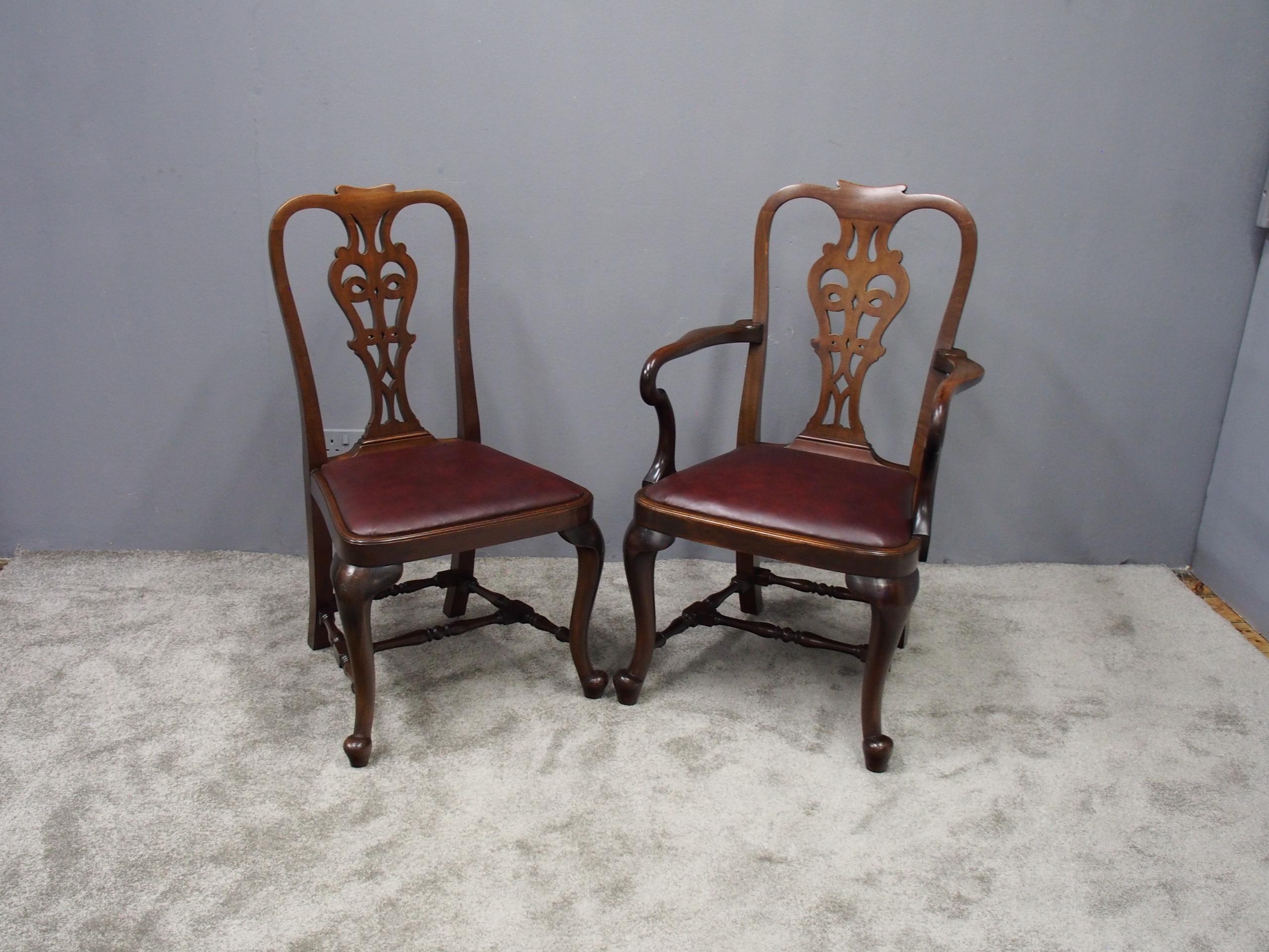 Set of 8 George II Style Armchairs For Sale 7