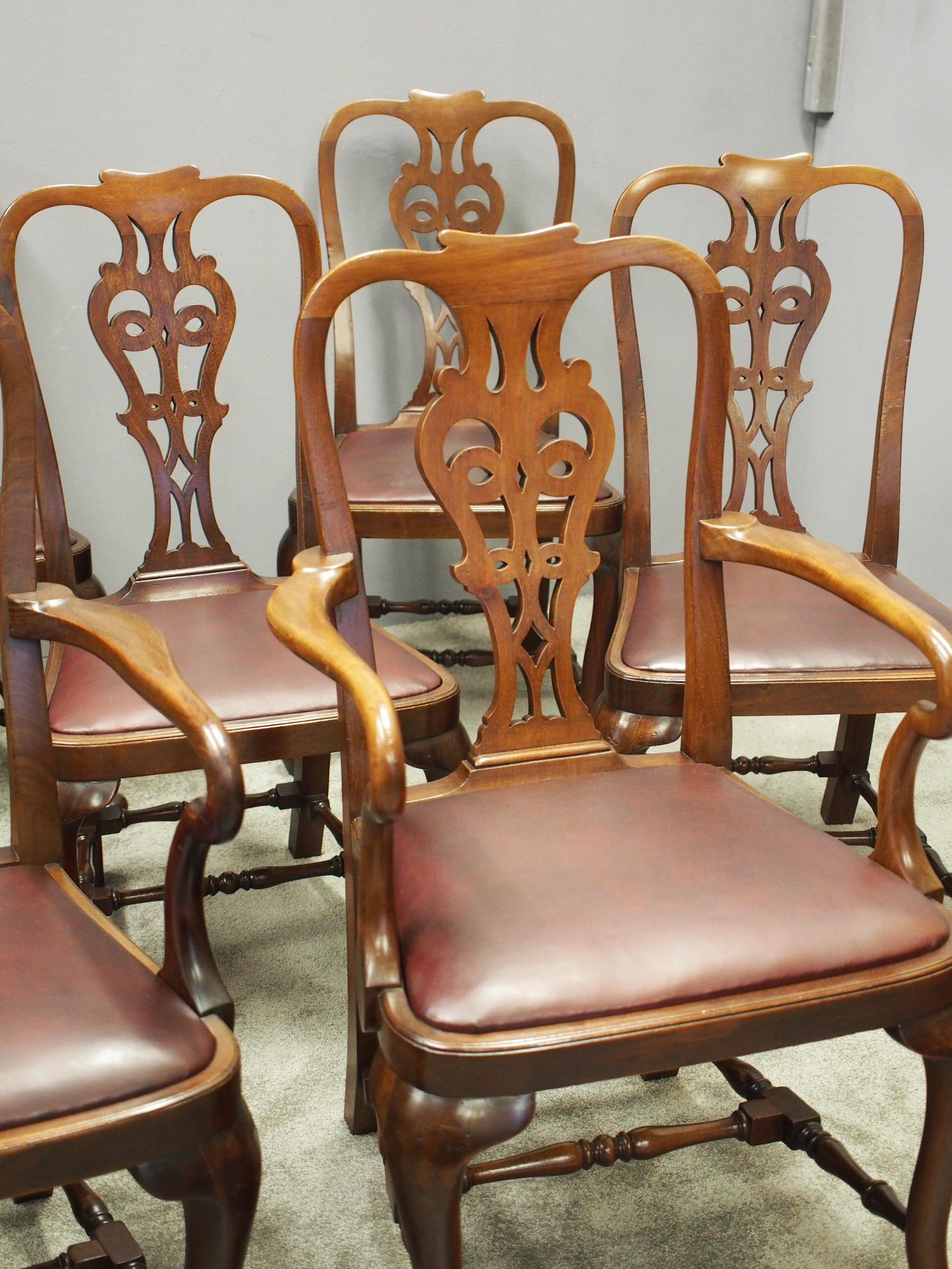 Set of 8 George II Style Armchairs In Good Condition For Sale In Edinburgh, GB