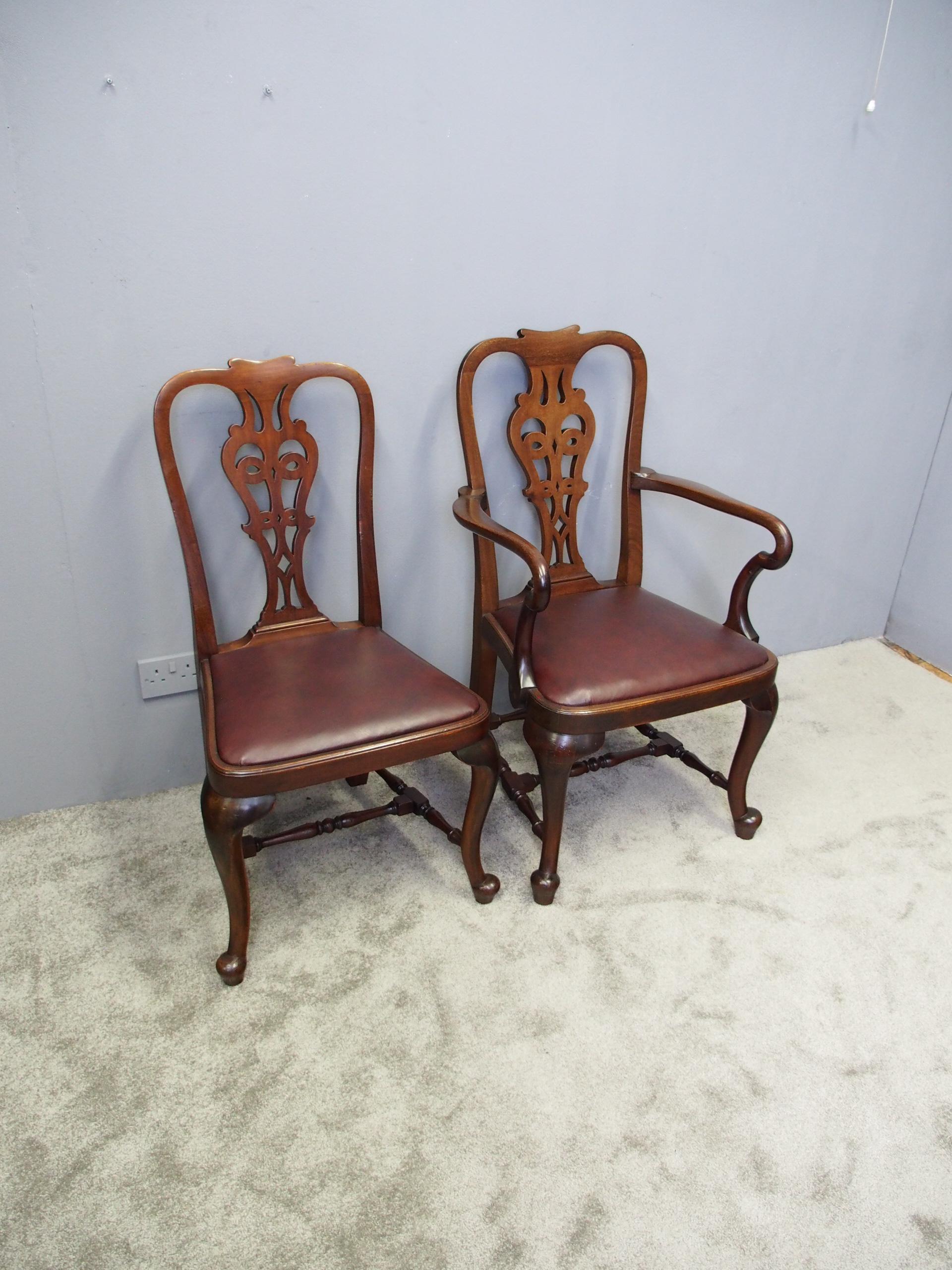 Set of 8 George II Style Armchairs For Sale 1